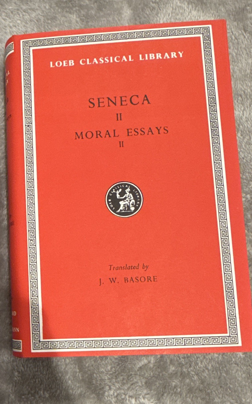 Loeb Classical Library Seneca Moral Essays II HC 1932 English/Latin