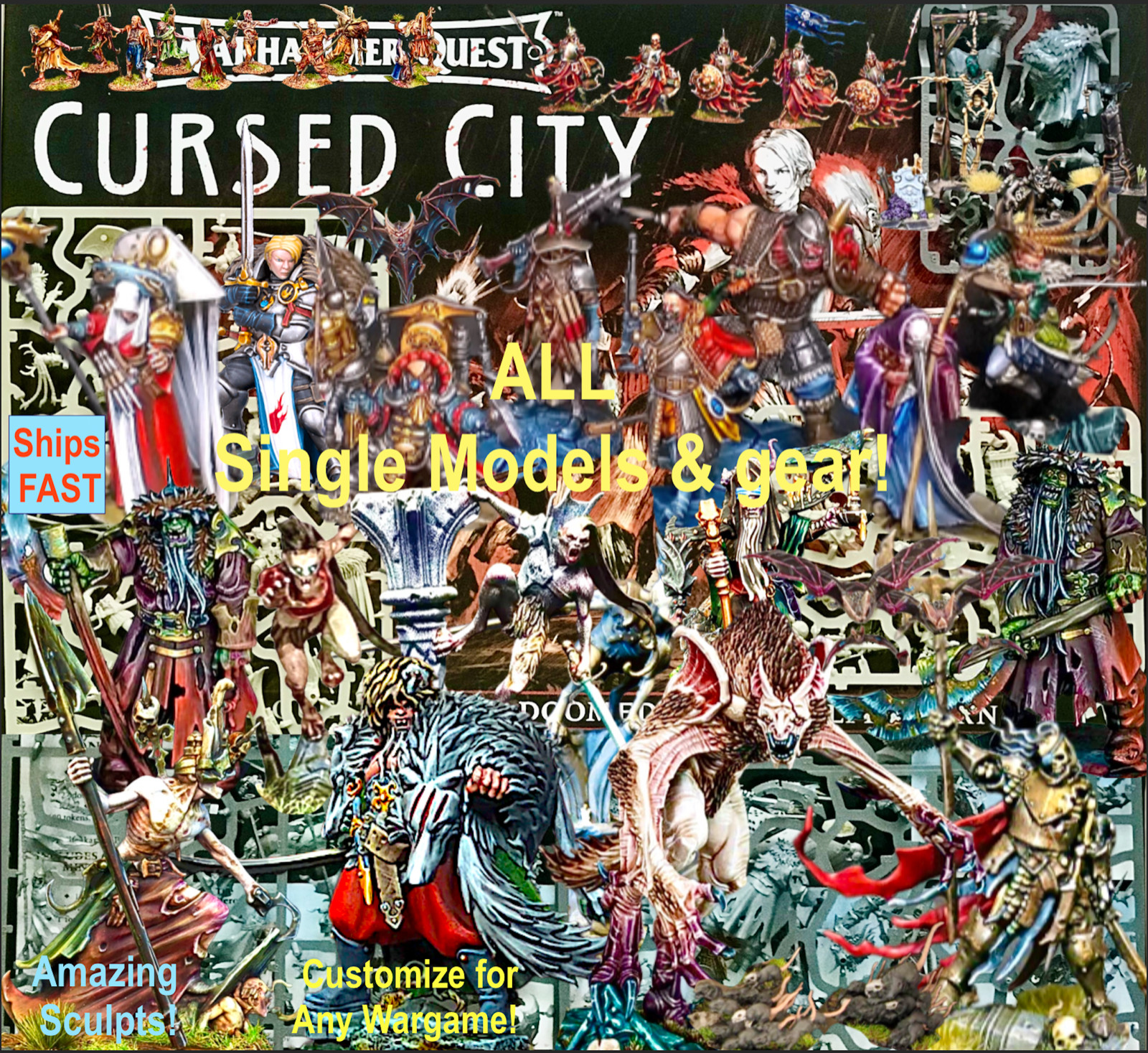 Any+ALL CURSED CITY GW Models! Games Workshop: WARHAMMER QUEST/AGE of SIGMAR~40K