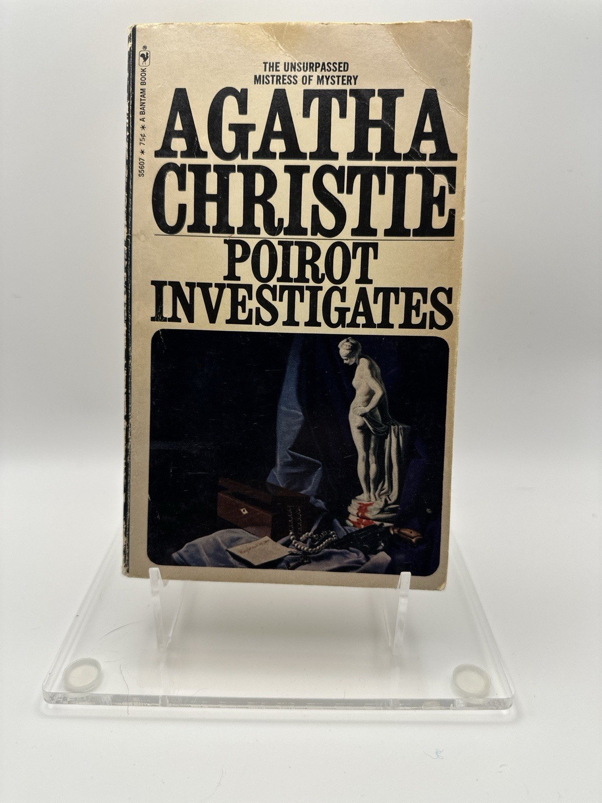 Agatha Christie Poirot Investigates Paperback Mystery Novel Rare