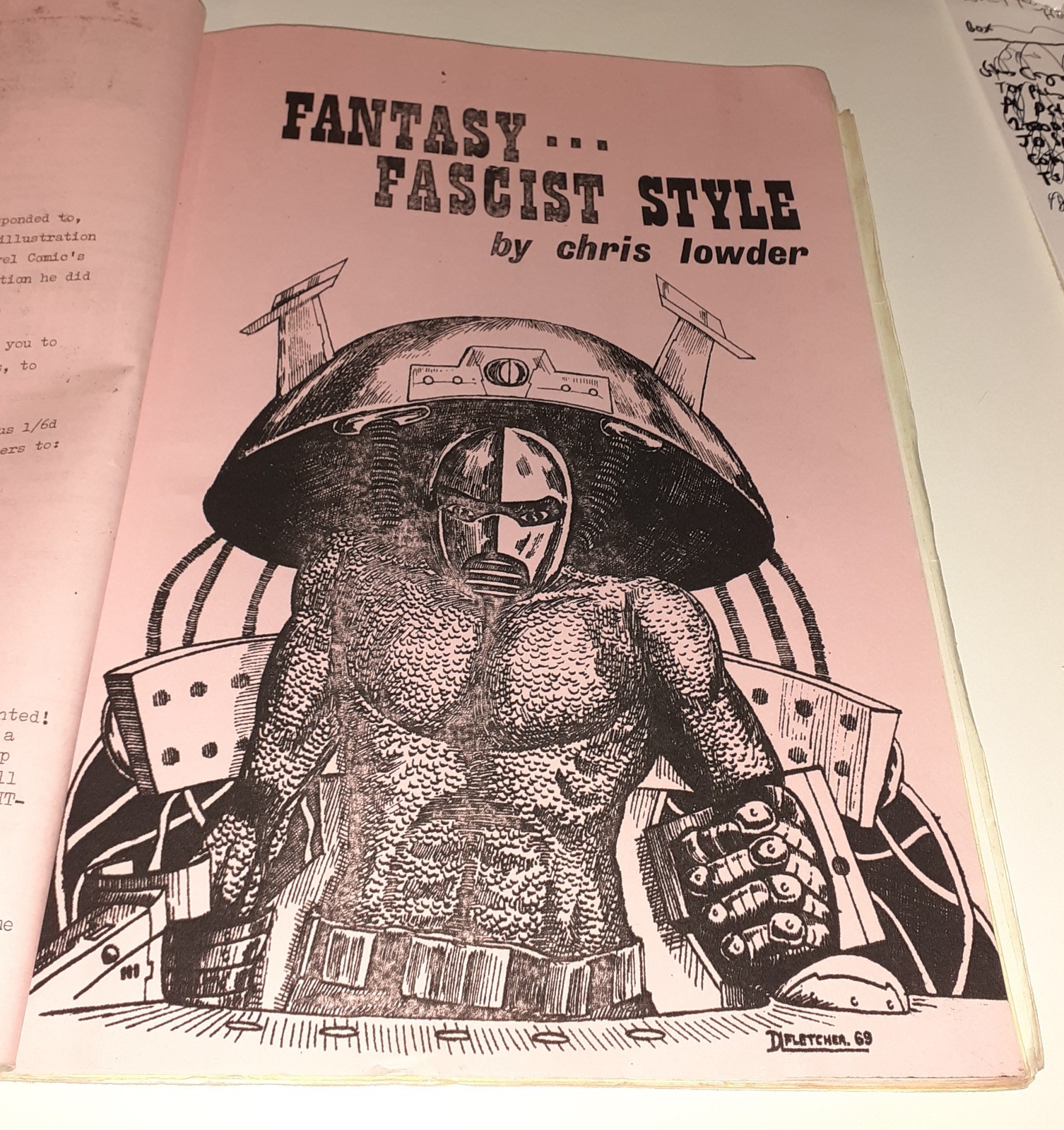 FANTASY ADVERTISER no.32 fanzine UK 1970 ALAN MOORE Scientology Hawkman Cyclops
