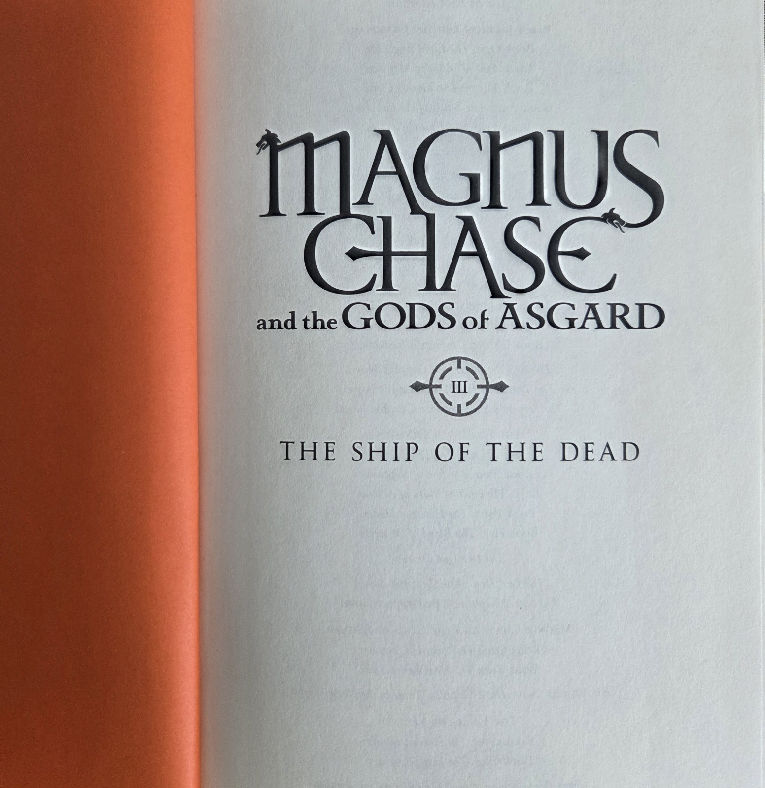 Rick Riordan Magnus Chase Gods of Asgard Bk 3 Ship of the Dead HC 2017 1st