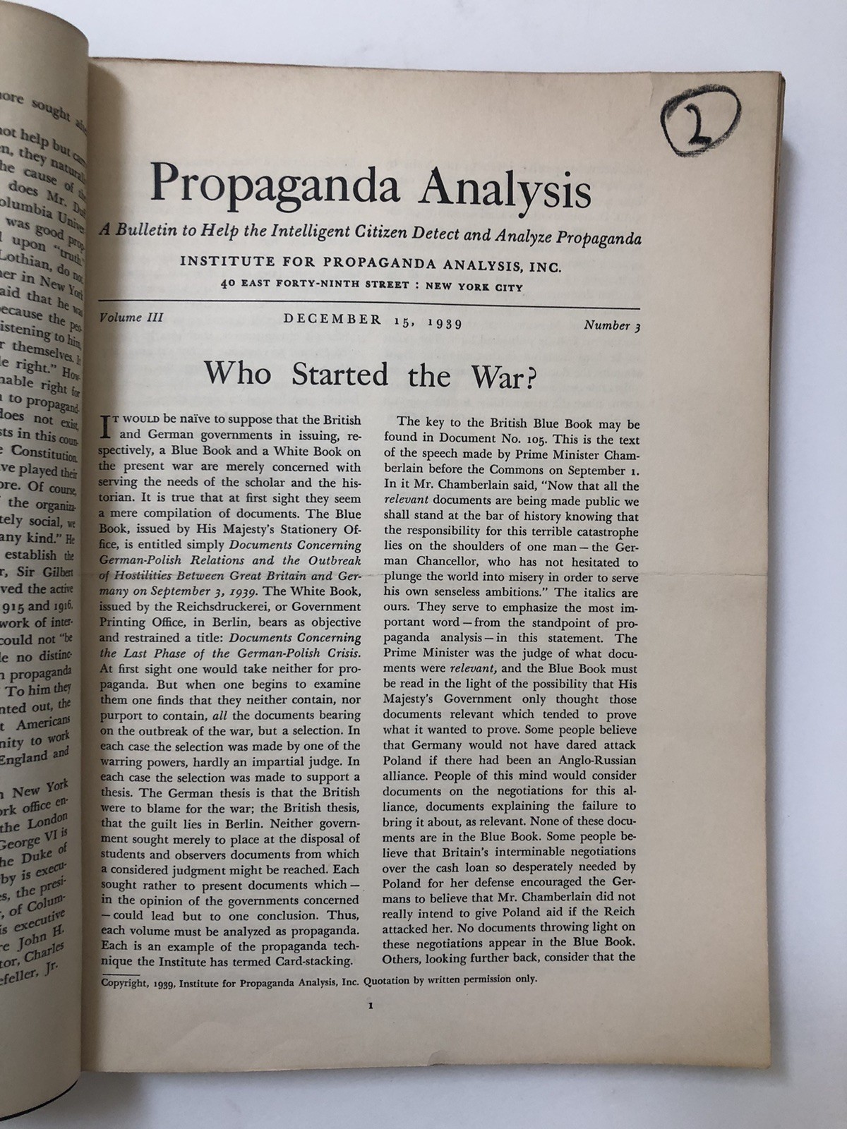 Propaganda Analysis to Help the Intelligent Citizen Detect and Analyze Propagand