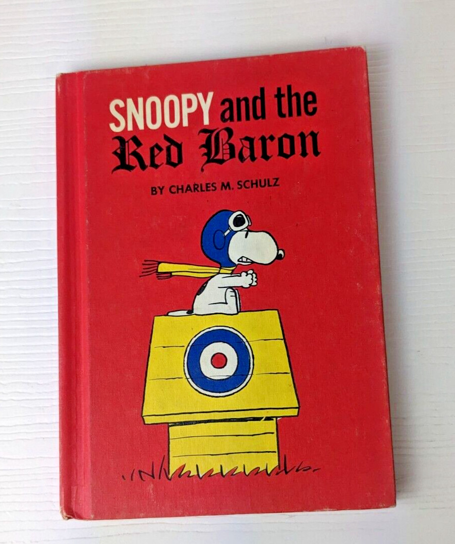 Vtg 1966 Children’s Hardcover Snoopy and the Red Baron Weekly Reader Book Club