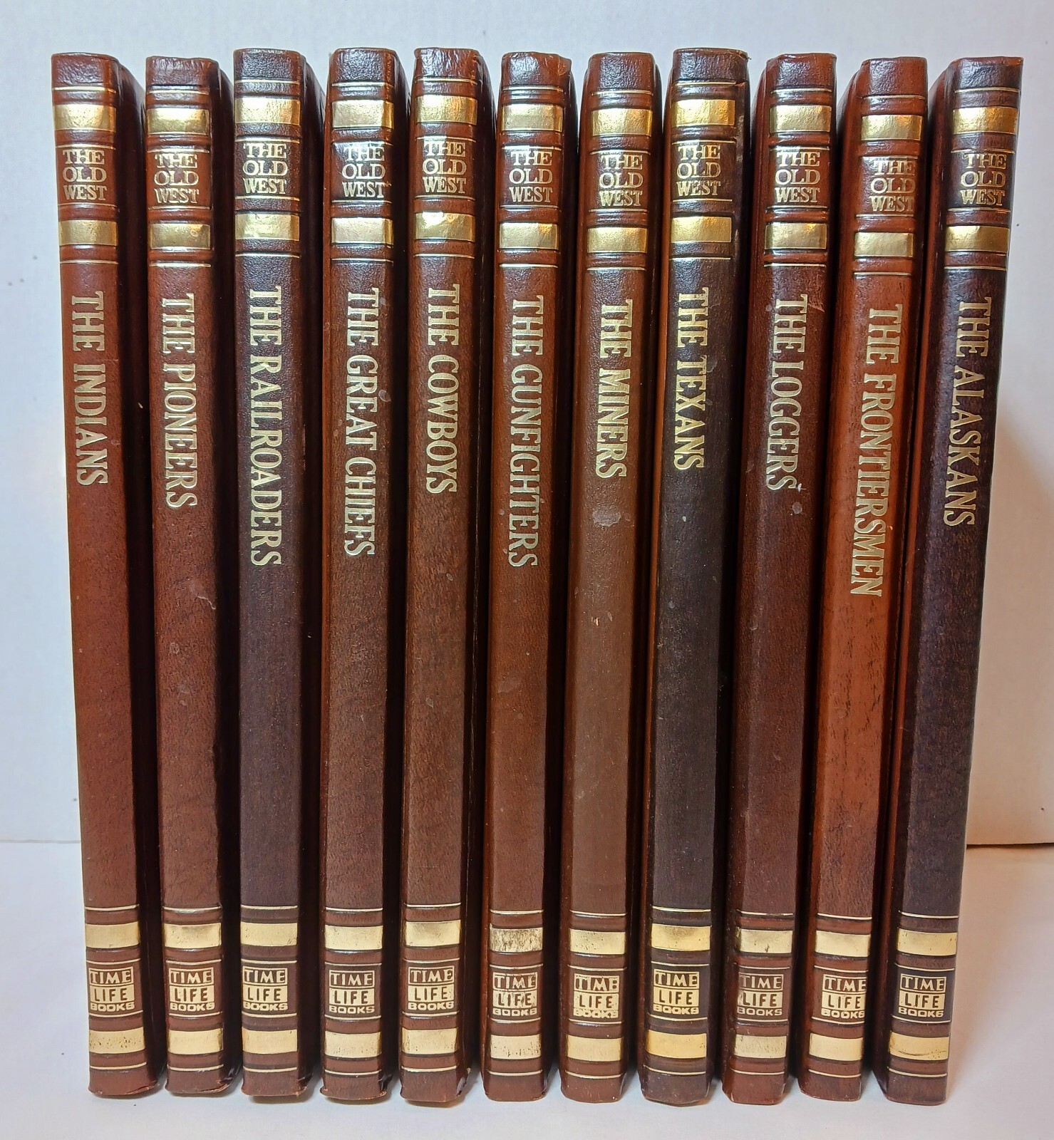 11 Vintage 1973-1977 THE OLD WEST hardcover Time Life Books TEXANS Cowboys