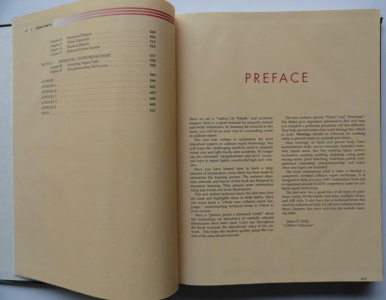 (592) I-Car Professional Automotive Collision Repair James Duffy HB 1996