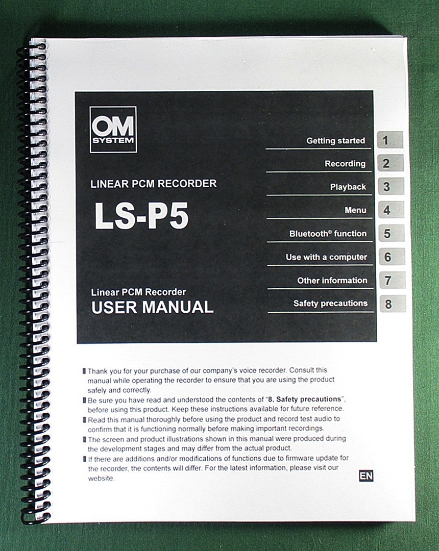Olympus OM System LS-P5 Instruction Manual: 172 Pages and Protective Covers!