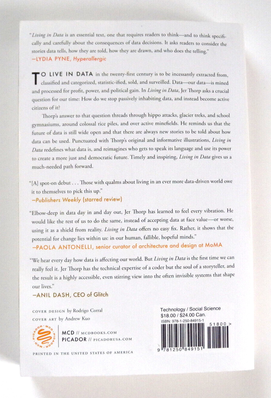 Living in Data : A Citizen’s Guide to a Better Information Future by Jer…