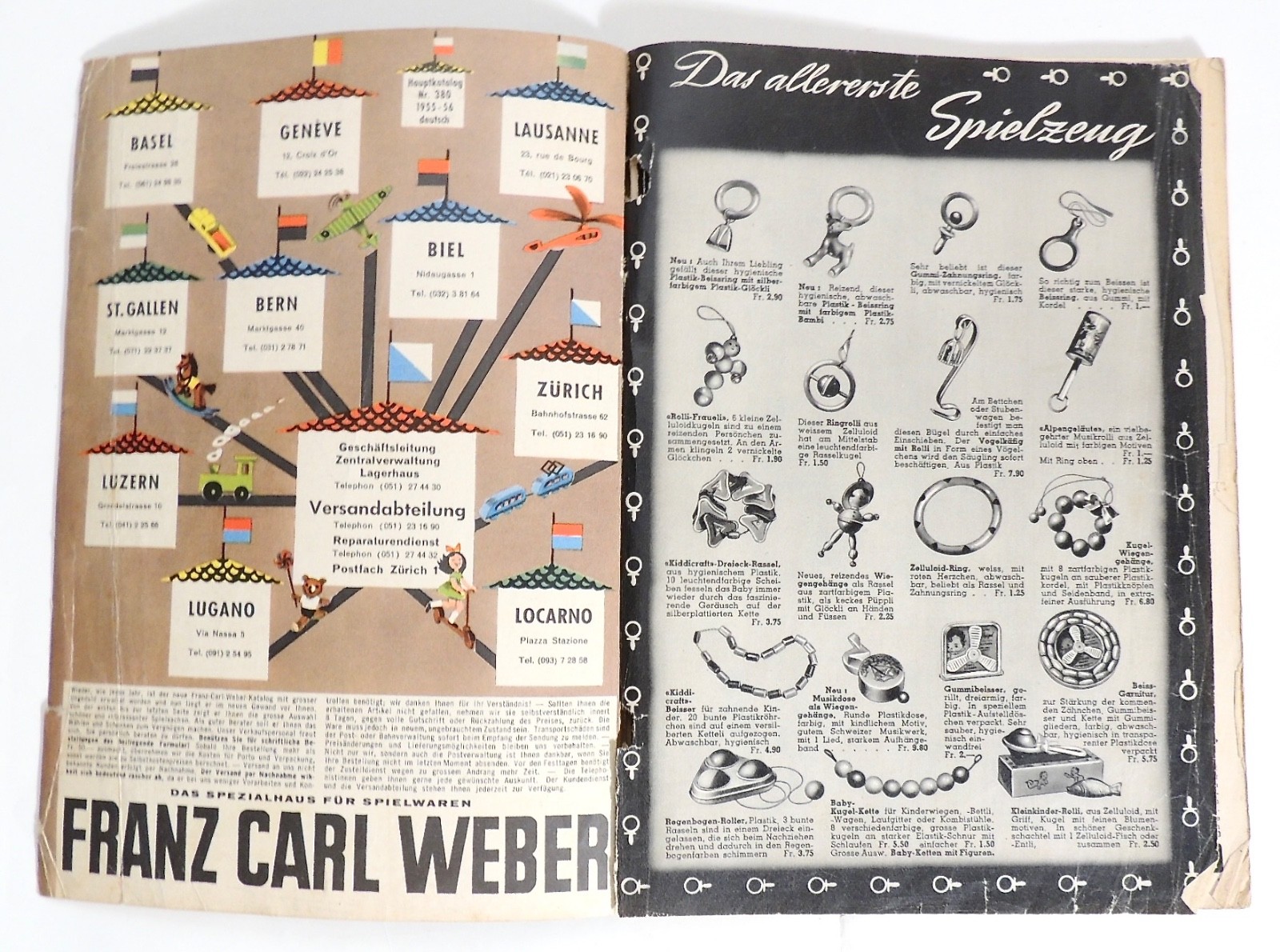 1950s Franz Carl Weber German Toy Catalog Steiff, Dolls, Trains & More 138 Pages