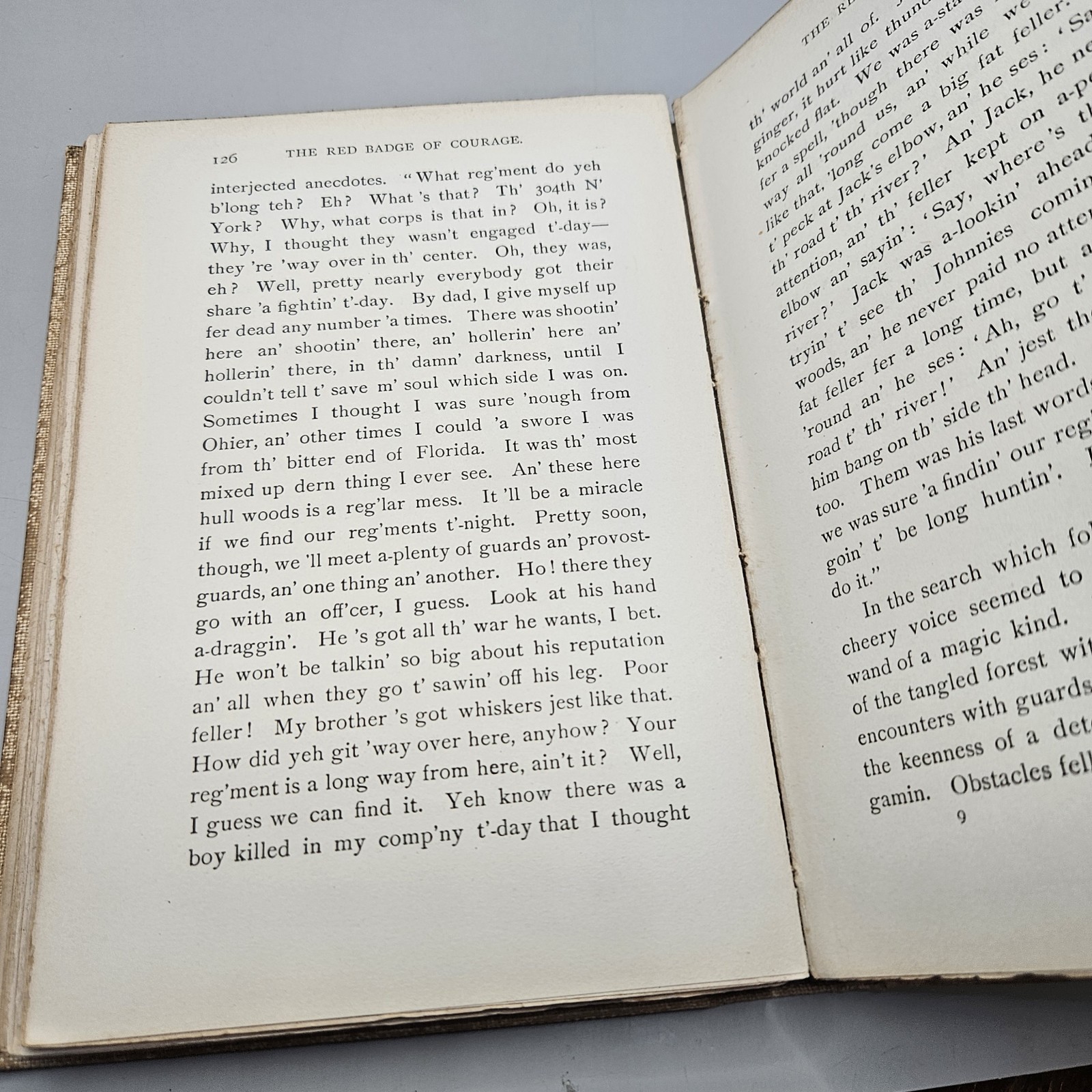 1895 – THE RED BADGE OF COURAGE by STEPHEN CRANE – FIRST EDITION – 2nd PRINTING