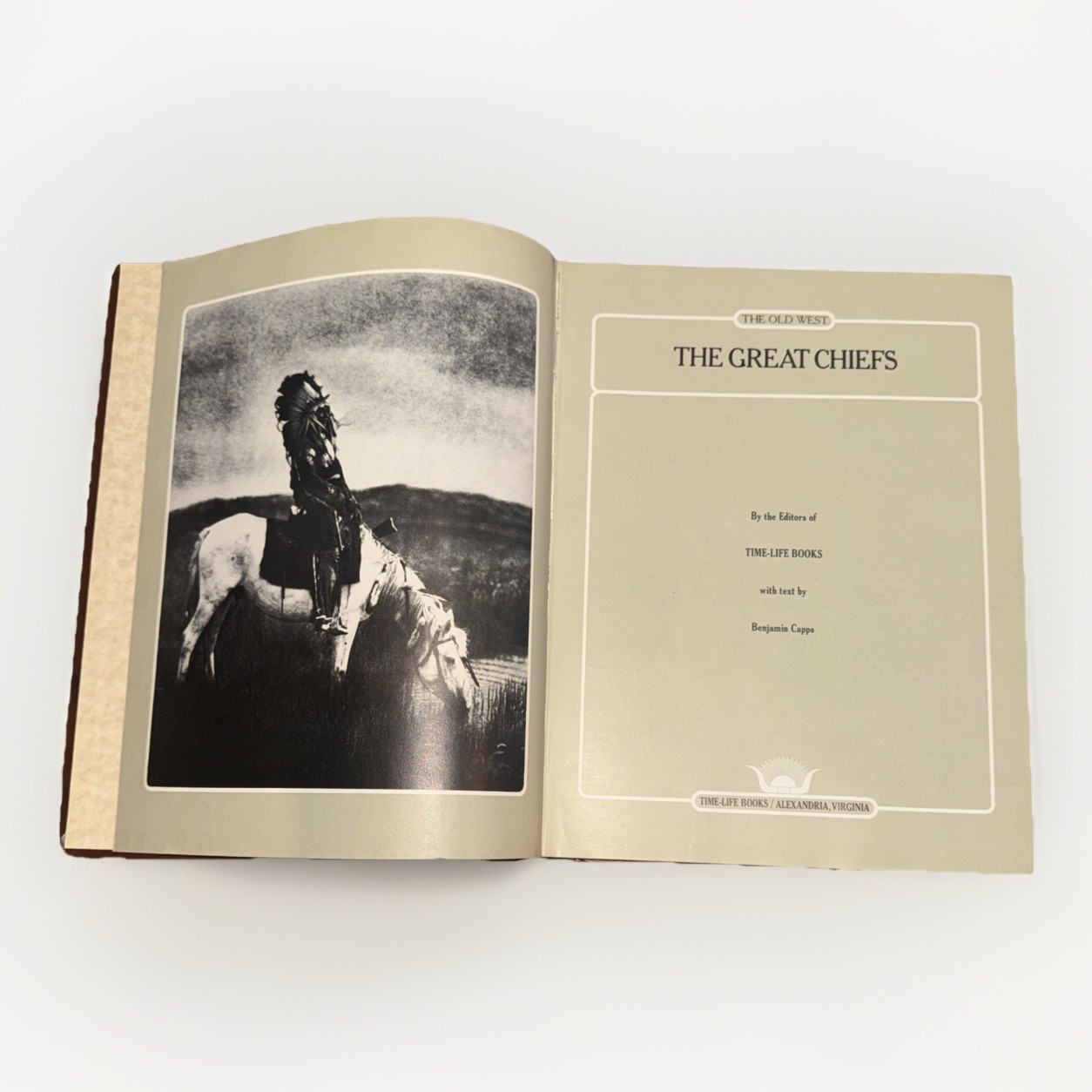 The Old West Great Chiefs Book Time Life Series Vintage Leatherette Hardcover
