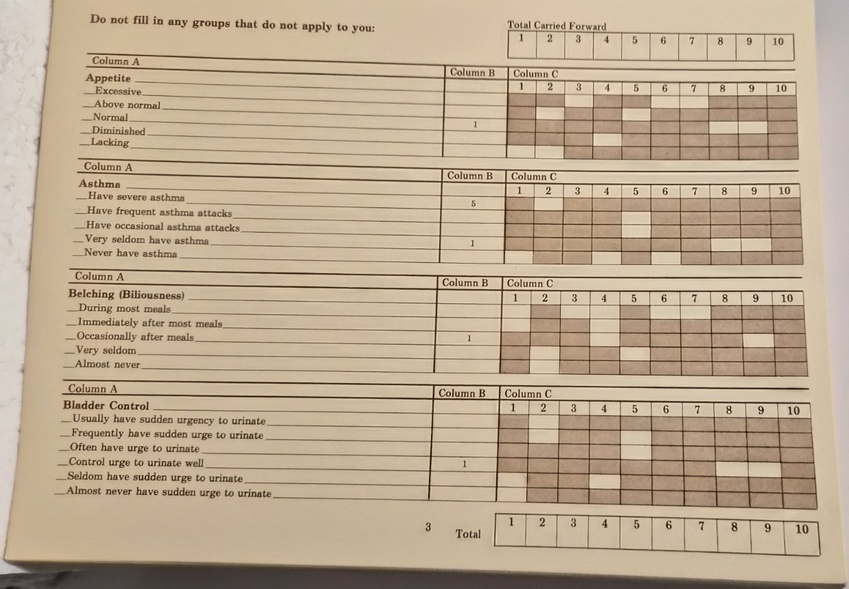 Dr. Kelley’s Self Test: W. D. Kelley Very Good/Spiral (see photos:)