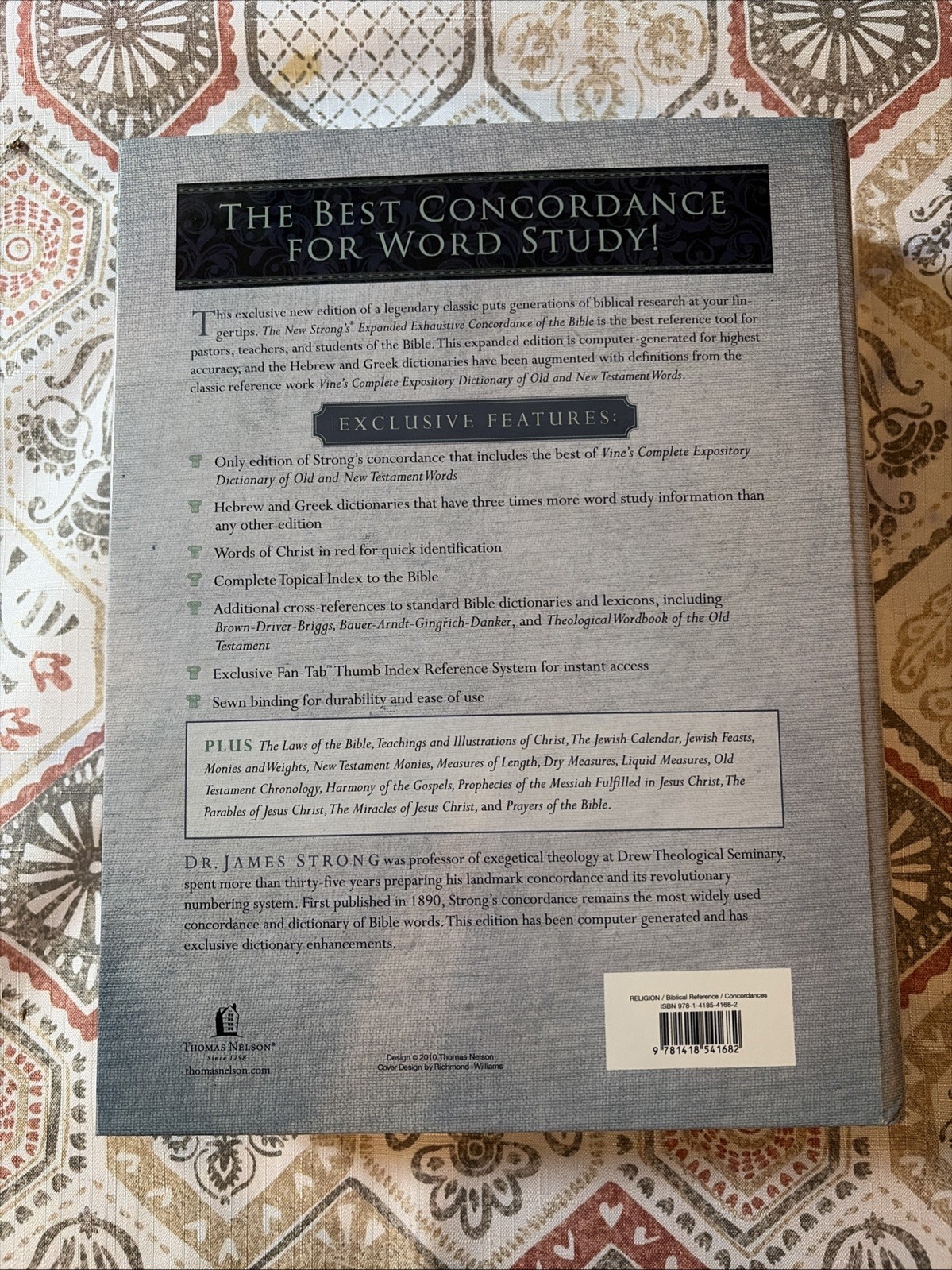 New Strong’s Expanded Exhaustive Concordance of the Bible by James Strong (2010)