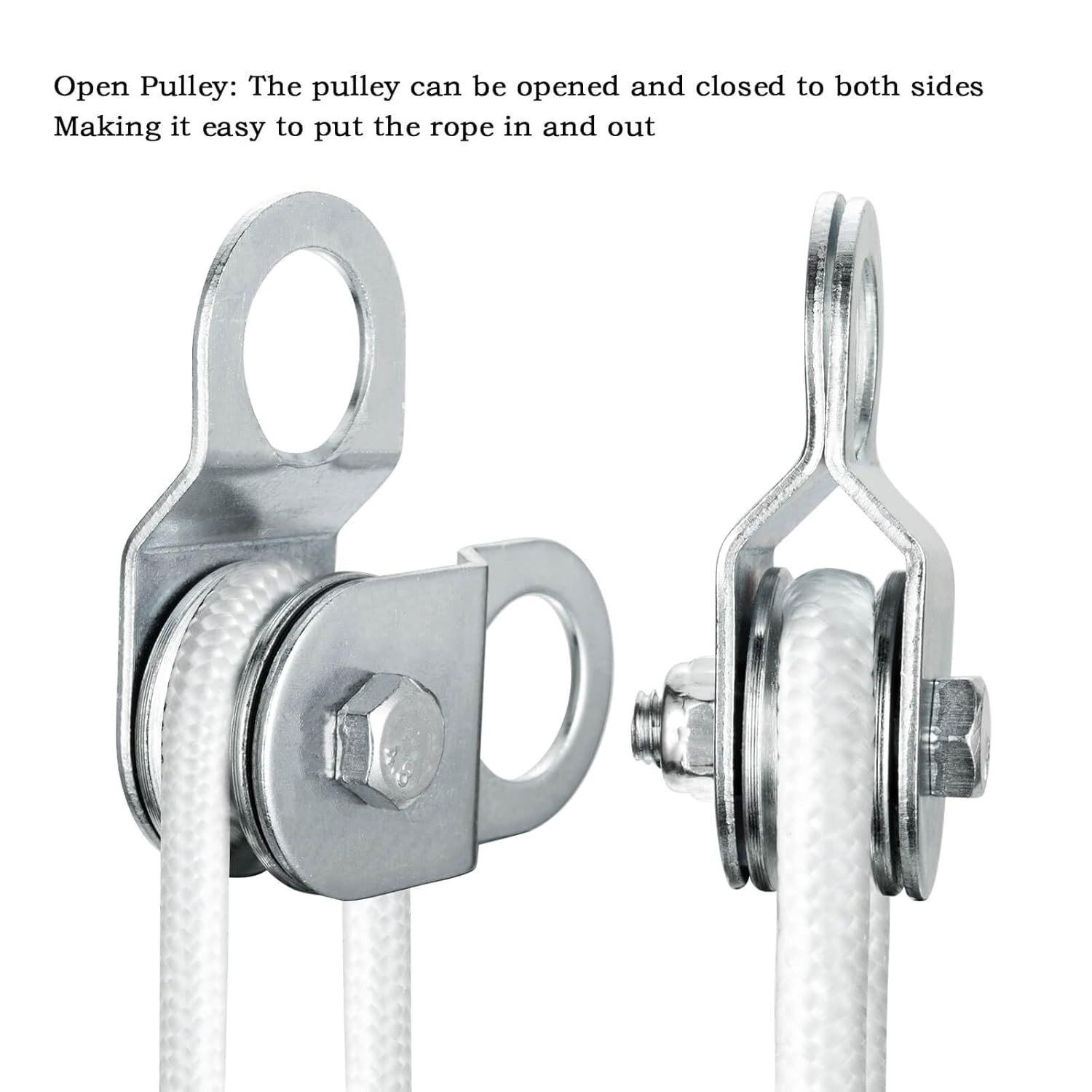 Cable Pulley 32mm Small Snatch Block for 0.23Inch/6mm Wire Rope, Single…