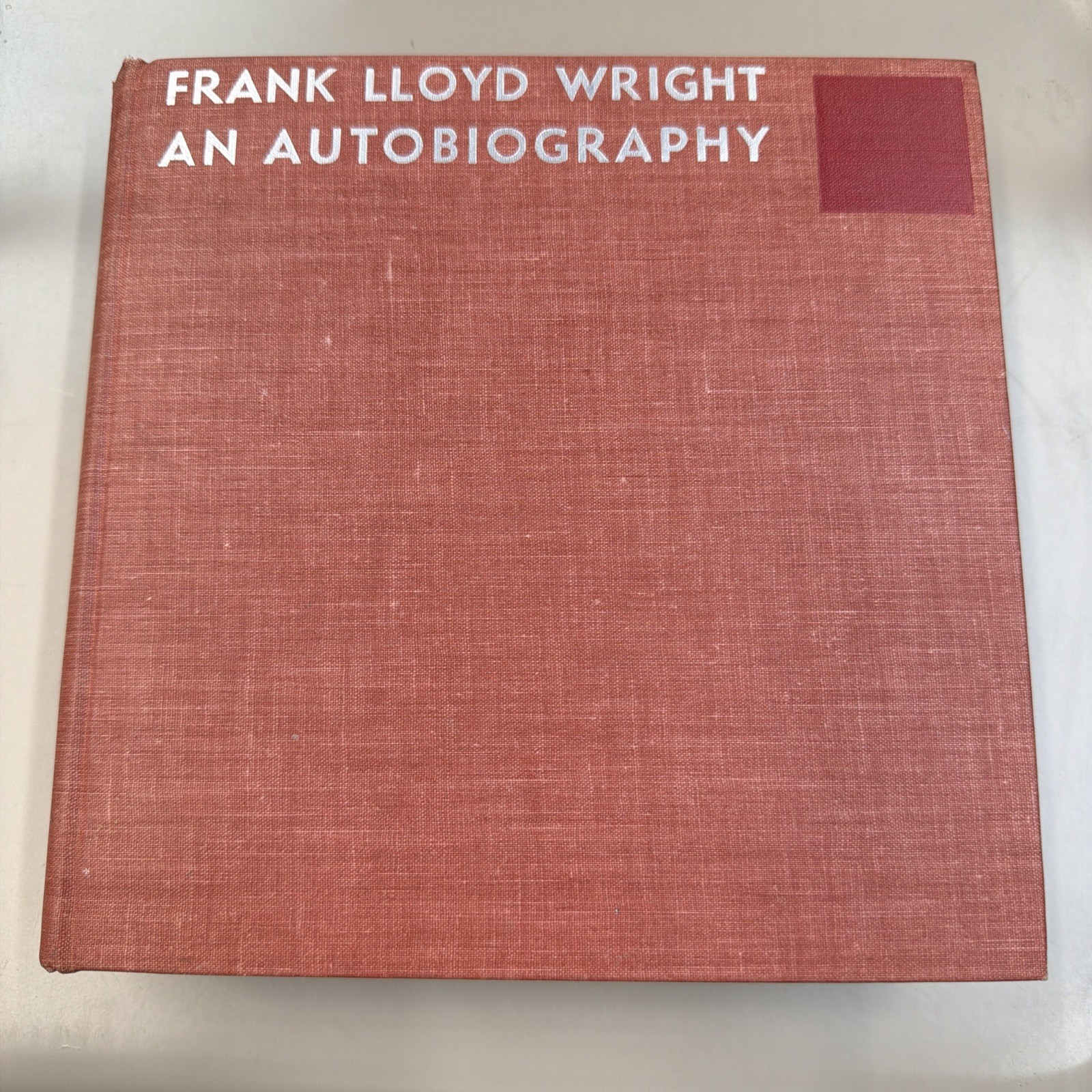 Frank Lloyd Wright An Autobiography 1943 1st Printing Duell Sloan NO DJ HC