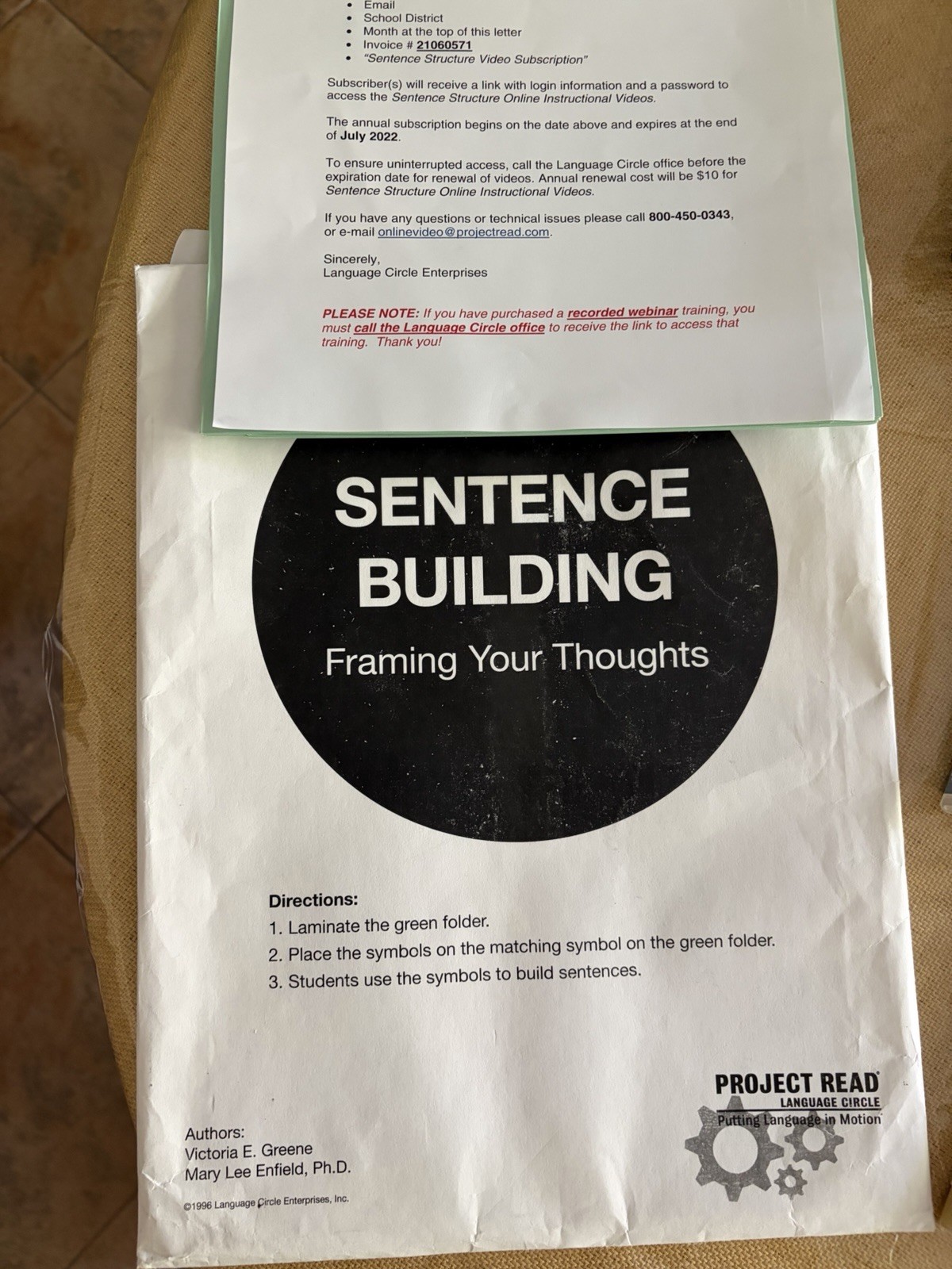 Project Read: Sentence Structure Online Instructional Curriculum (new)