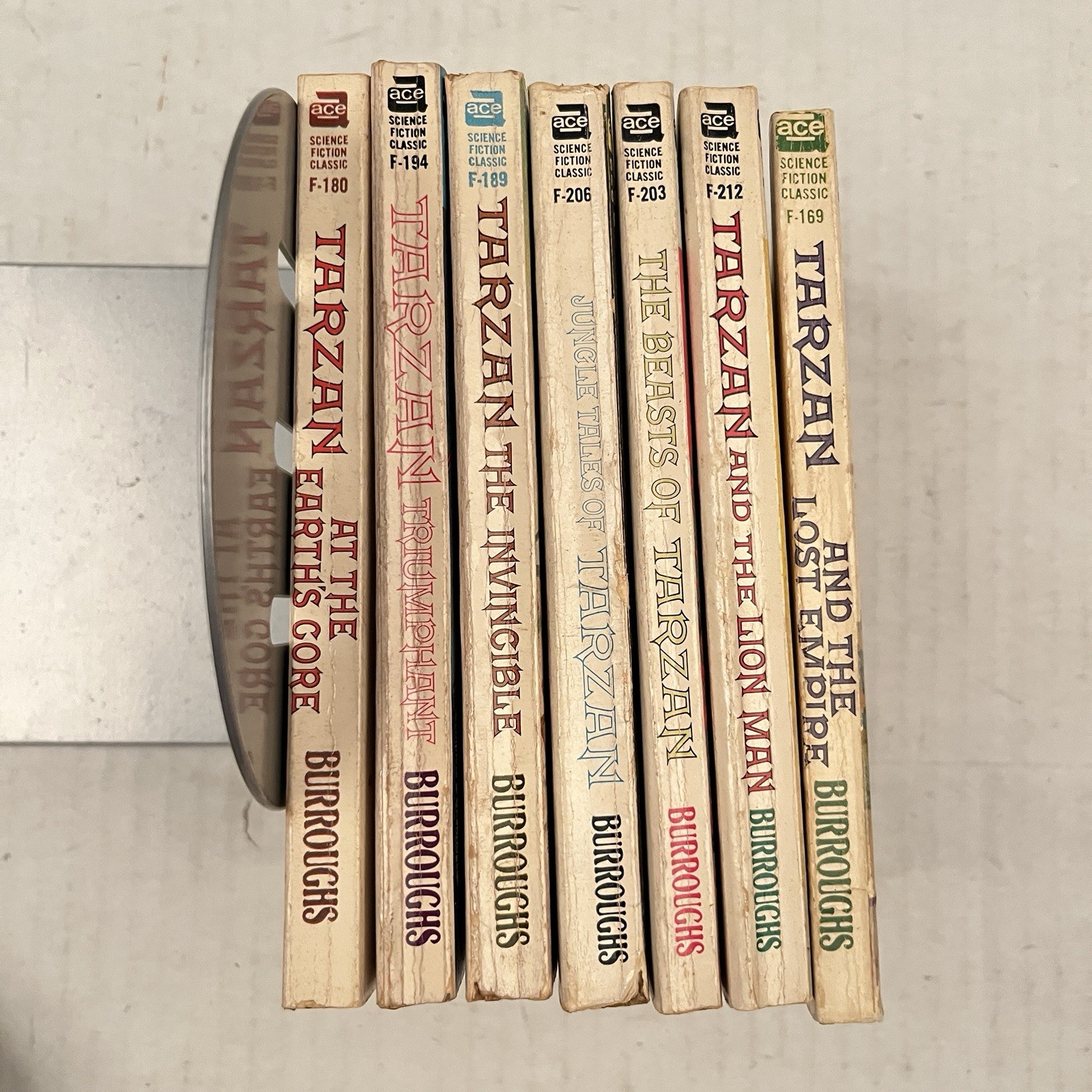 LOT of 7 Edgar Rice Burroughs Ace Books, Earth’s Core,
