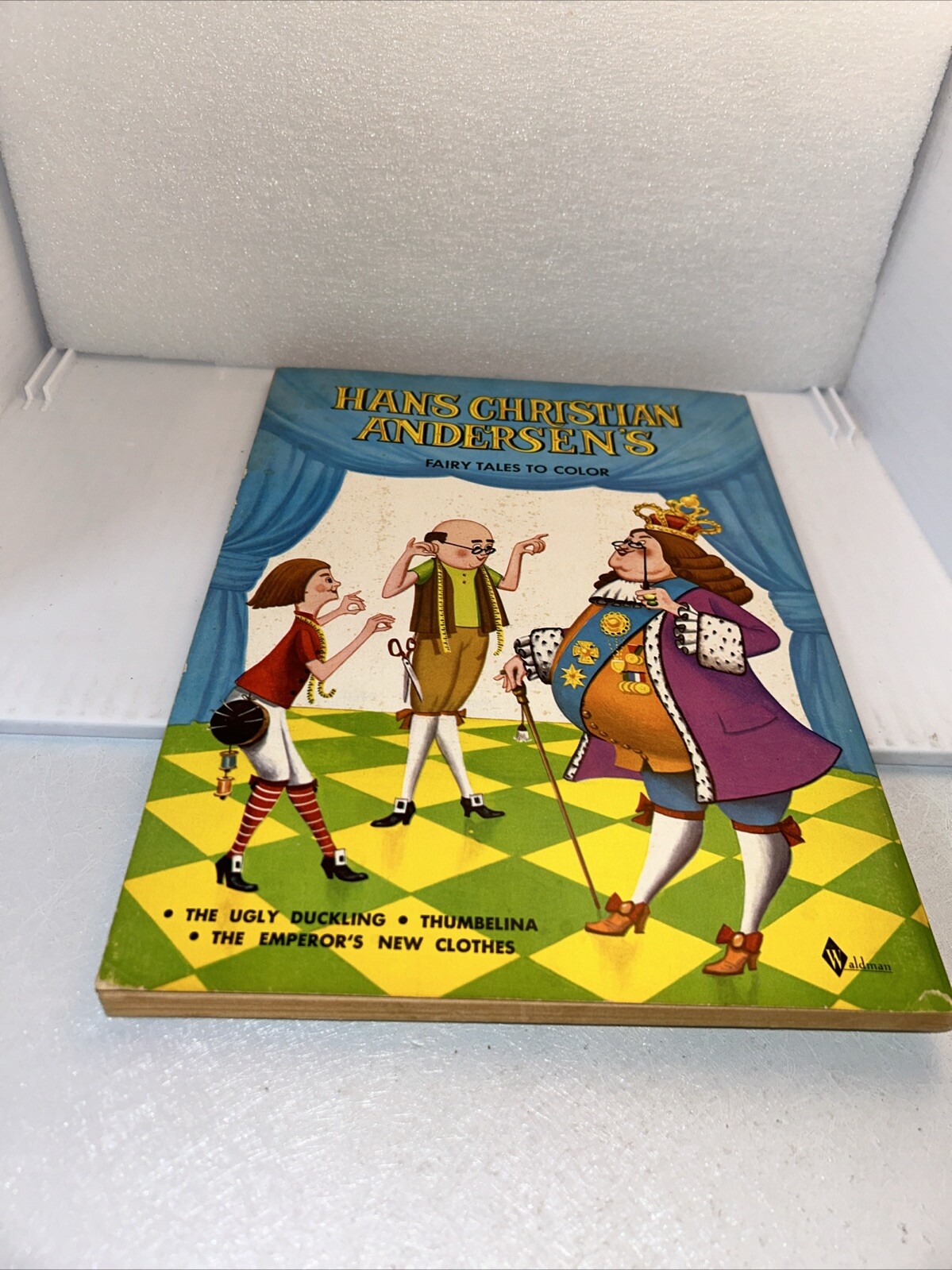 HANS CHRISTIAN ANDERSEN’S COLORING BOOK 1962 Waldman Publishing UNUSED 96 Pages