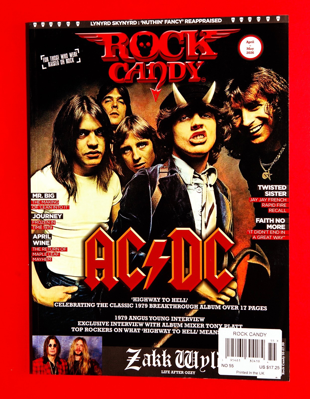Rock Candy Magazine Issue 55 April May 2026 AC/DC HIGHWAY TO HELL Lynyrd Skynyrd