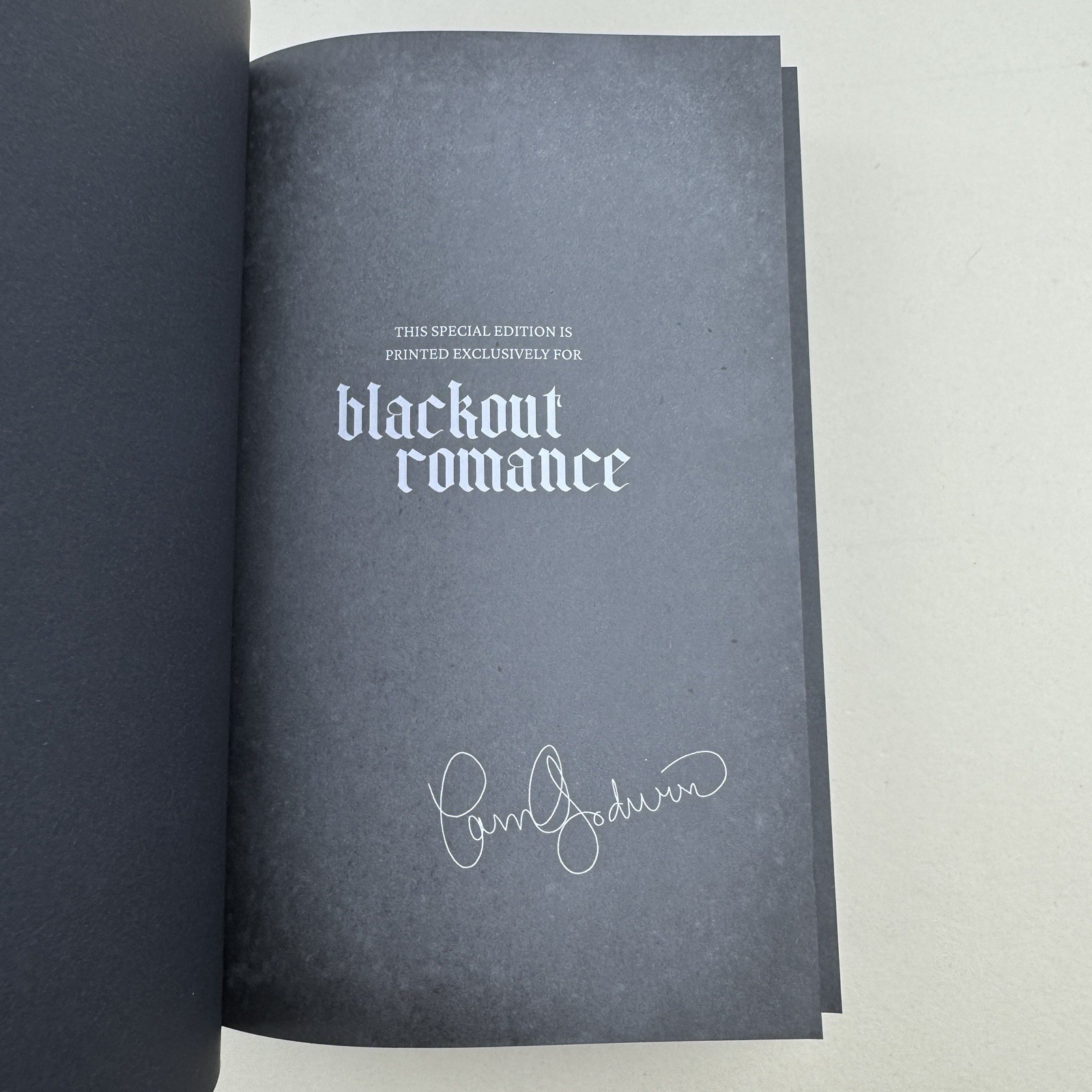 Pam Godwin Dark Notes Blackout Romance NSFW Special Edition Hardcover New