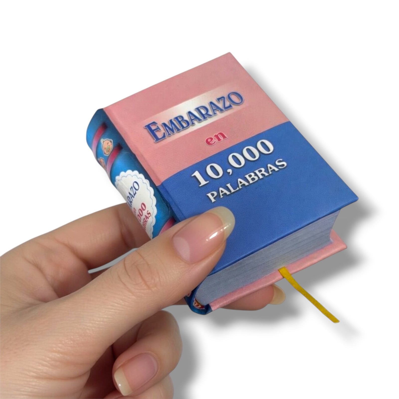 new Embarazo en 10.000 palabras mini book (2 x 2.6″) hardcover 440 pages Spanish