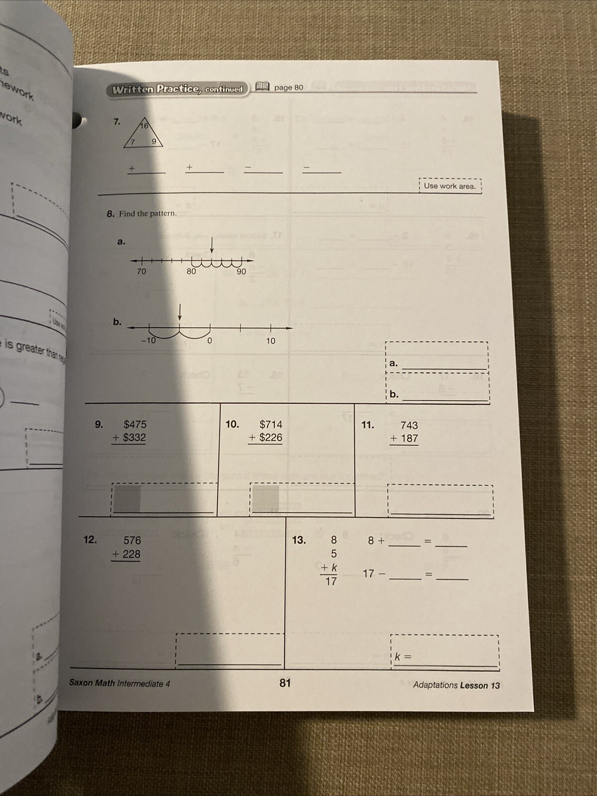 Student Workbook (Saxon Math Intermediate 4)
