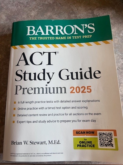 Barron’s Act Prep Ser.: Barron’s ACT Study Guide Premium, 2023: 6 Practice Tests