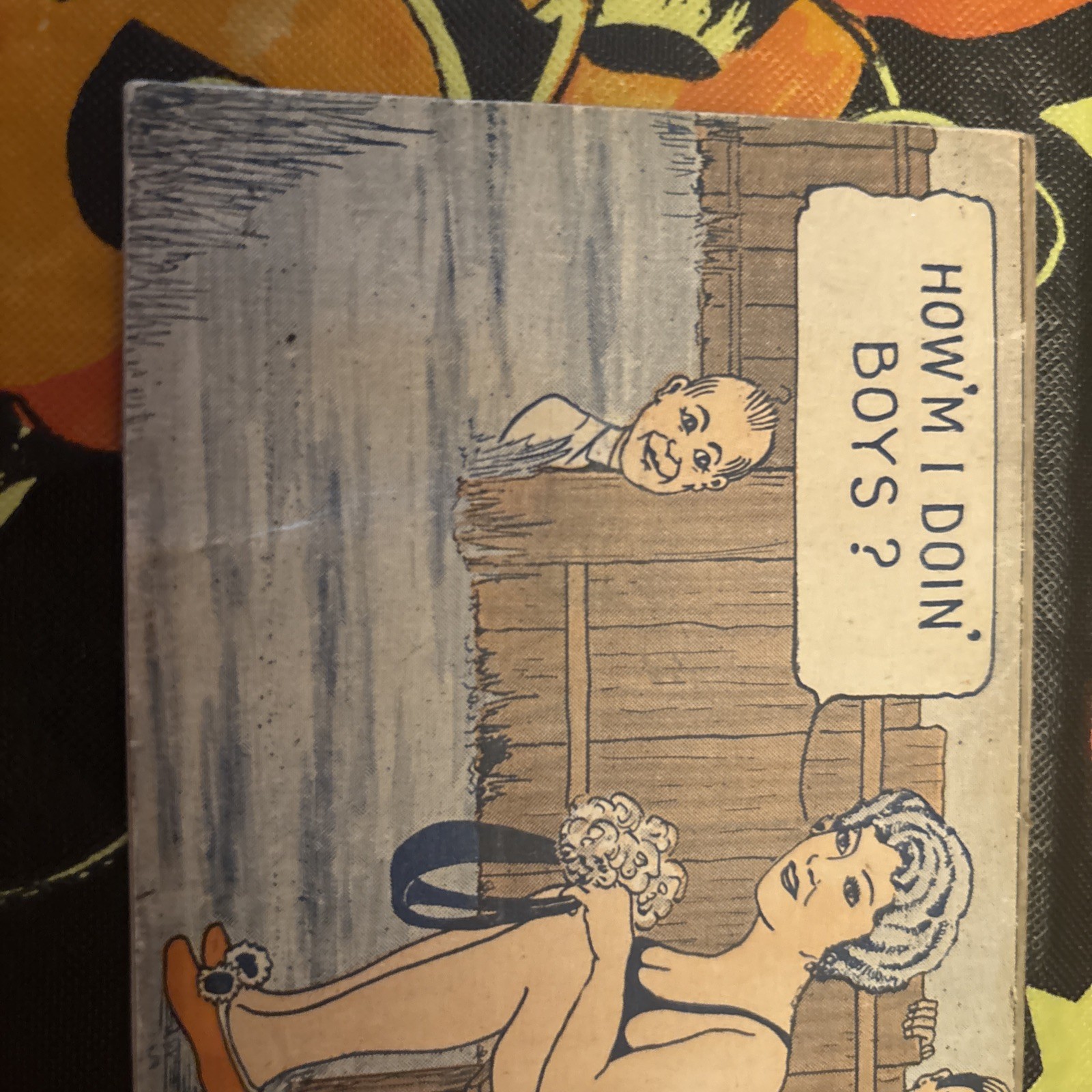 Scatology, Novelty Movable Card / COME UP AND SEME SOMETIME Movable Sand Card