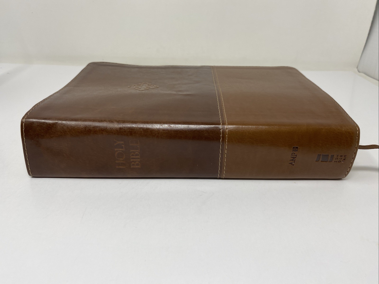 Amplified Study Bible Leathersoft Brown Thumb Indexed 2017 Zondervan
