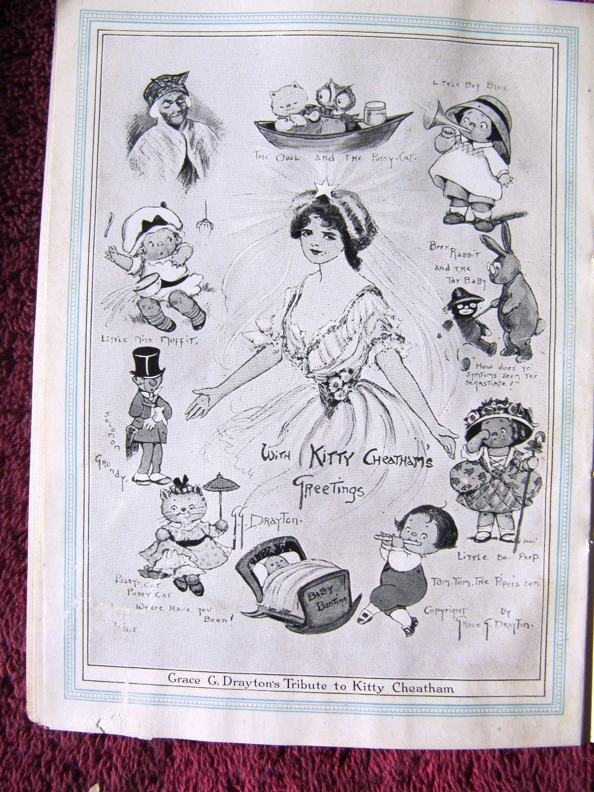 Kitty Cheatham Tribute New VICTOR RECORDS Aug 1916 Supplement Victrola CATALOG