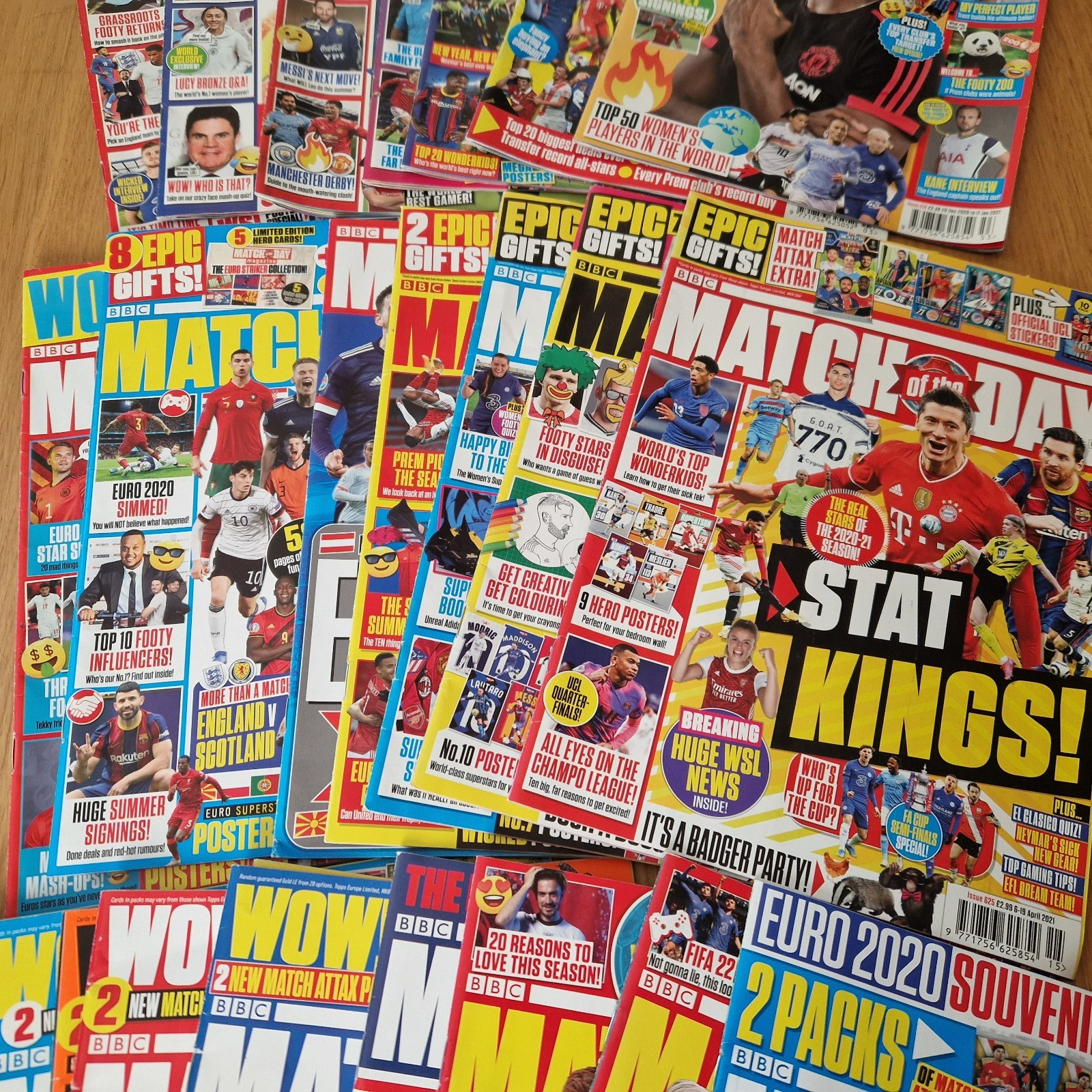 Match of the Day Magazines 2019, 2020 & 2021 – MULTI BUY