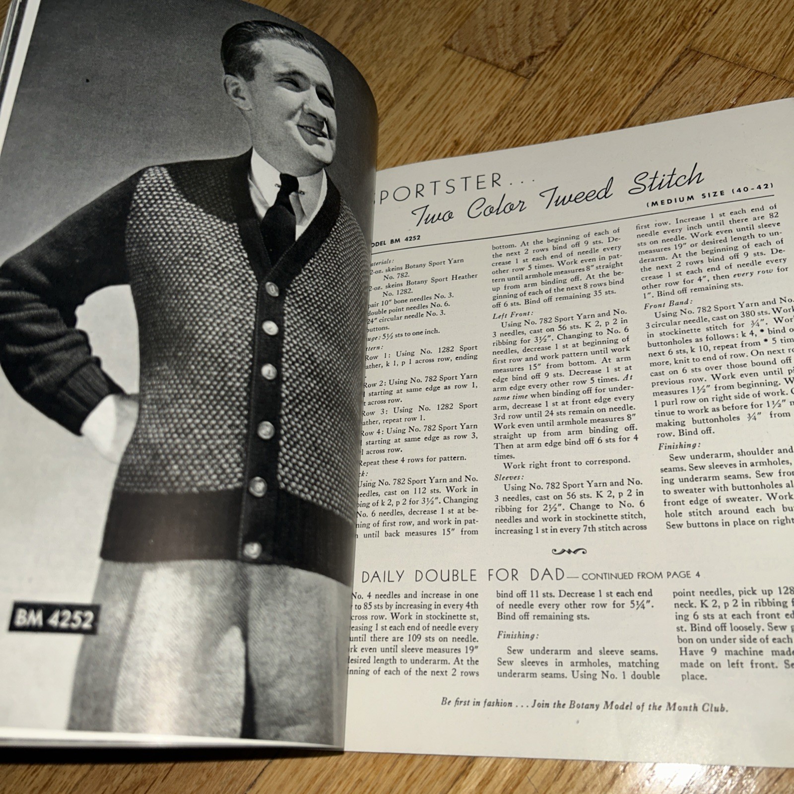 1944 KNITTED CLASSICS by BOTANY 62 Pages BOTANY WORSTED MILLS Passaic New Jersey