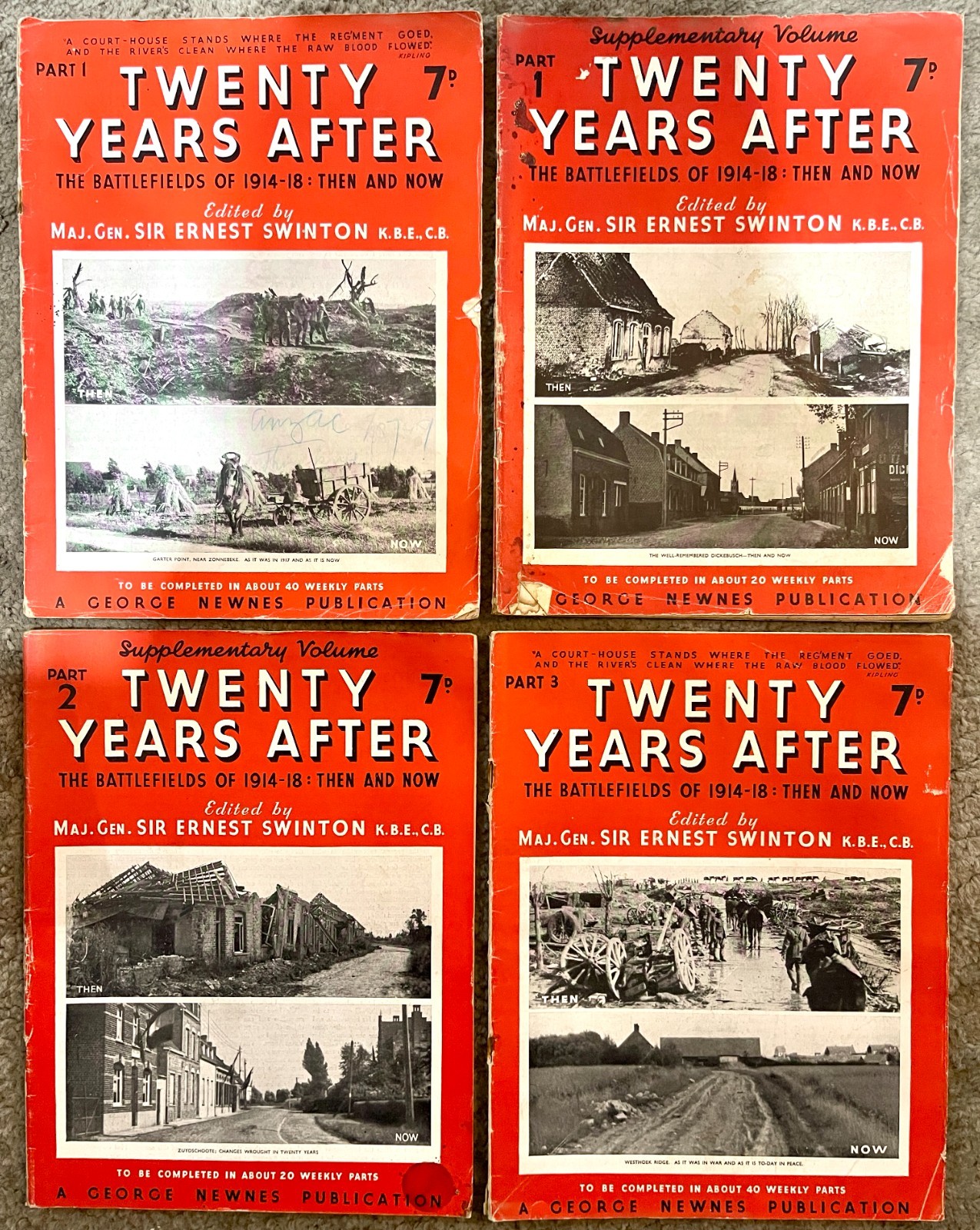 Twenty Years After WWI Magazine Bundle Parts 1-42 + Supplements 1914-18 Newnes