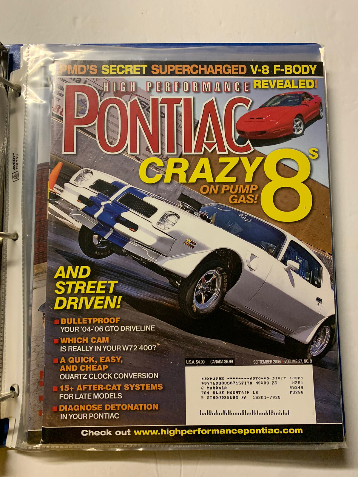Pontiac MAGAZINE 2006… 12 In Total. Near Mint-Mint. None Finer