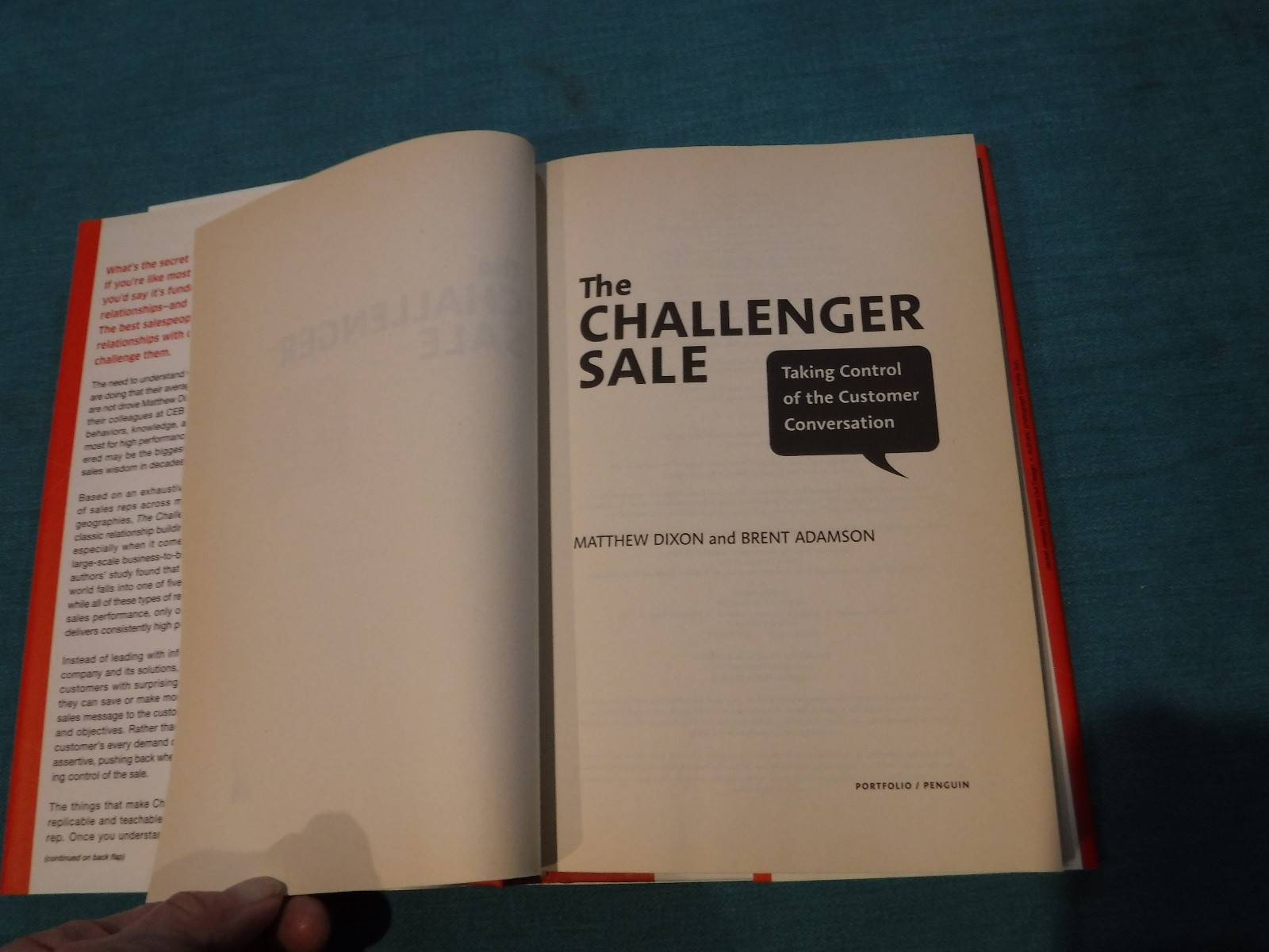 Challenger Sale : Taking Control of the Customer Conversation by MATT Dixon