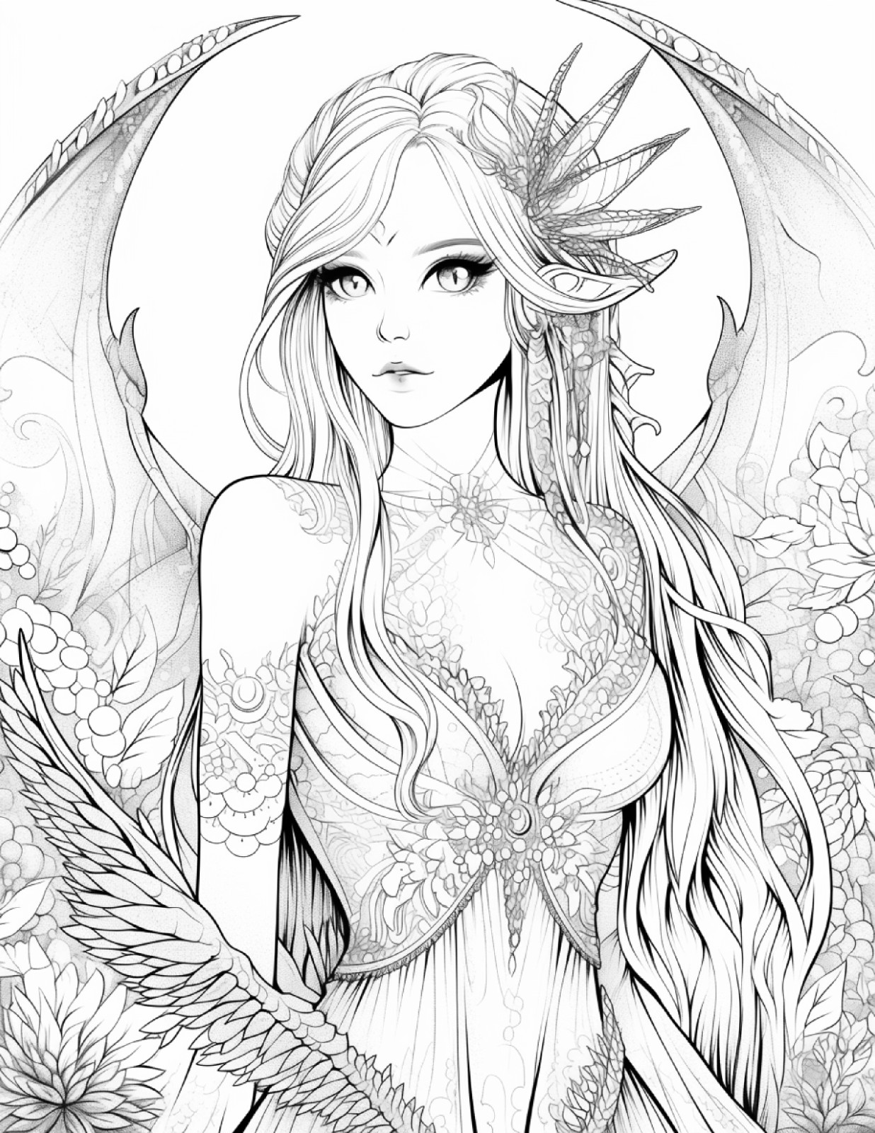 ✨ Dragon Fairy Coloring hoursof fun 5. Spiral Bound Coloring BookHOURS OF FUN