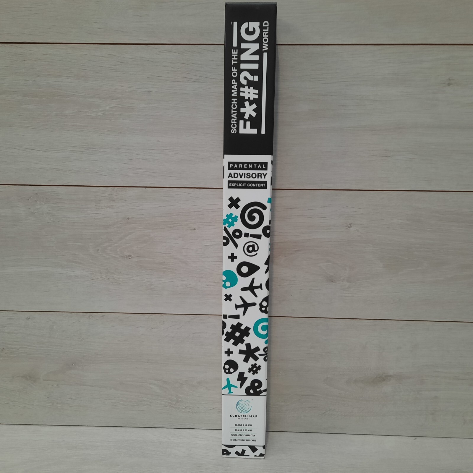 Scratch Map Of The F*#?ing World – Luckies – 82.5cm x 59.4cm Brand New & Sealed