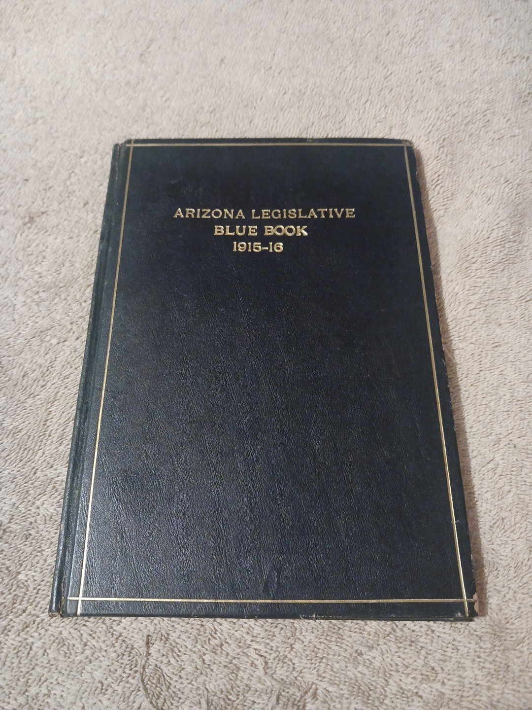 Arizona Legislative Blue Book 1915–1916 Early Statehood Government Roster & Data