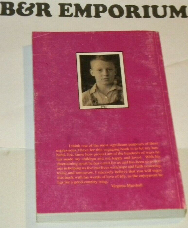 Just Ramblin’ Back Home: Joe Marshall 2000 Softcover, 264 pages, Author Signed