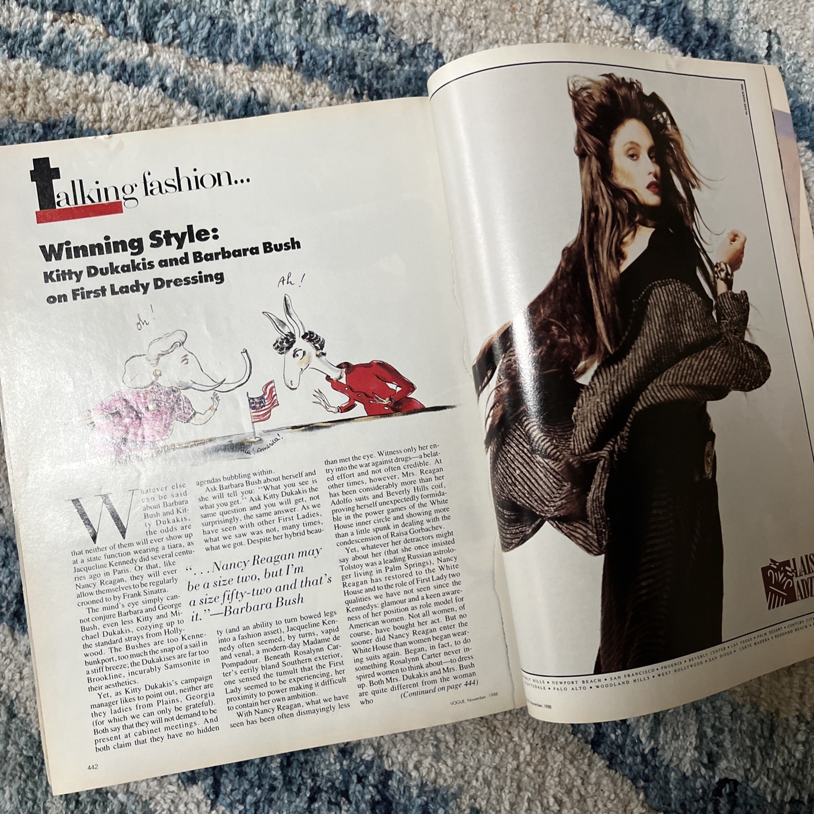 VTG Rare Vogue November 1988 ANNA WINTOUR FIRST Vogue Peter Lindberg Jeans