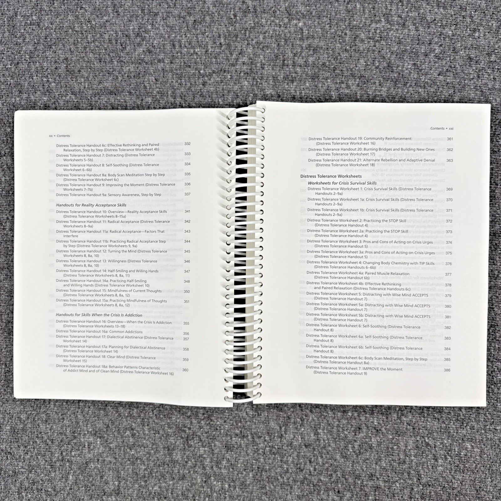 DBT Skills Training Handouts and Worksheets by Marsha M. Linehan, Like New