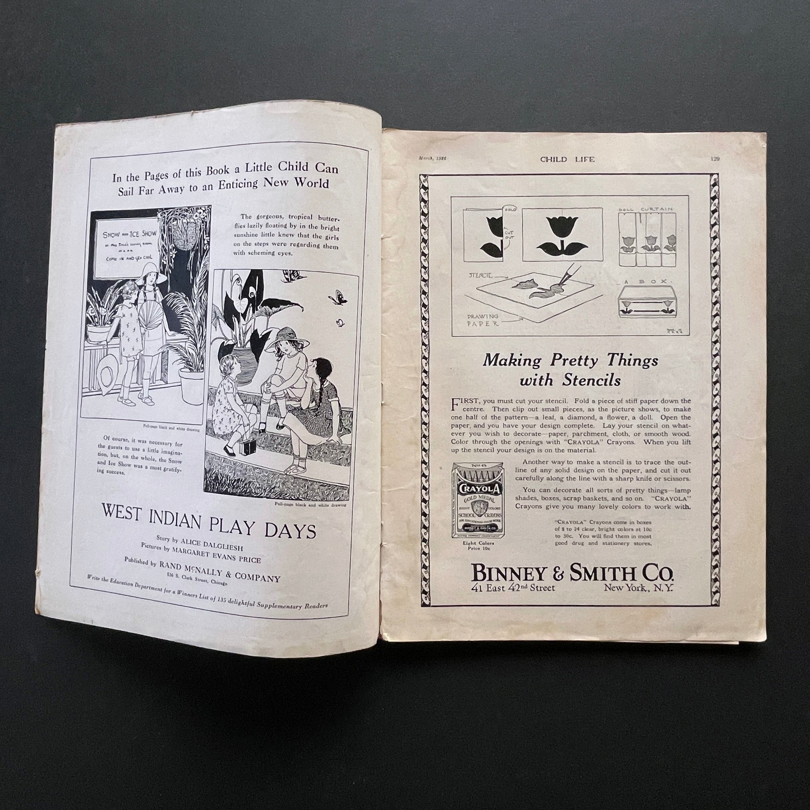 1926 Child Life Magazine • Cover by Hazel Frazee • Stories & Activities For Kids