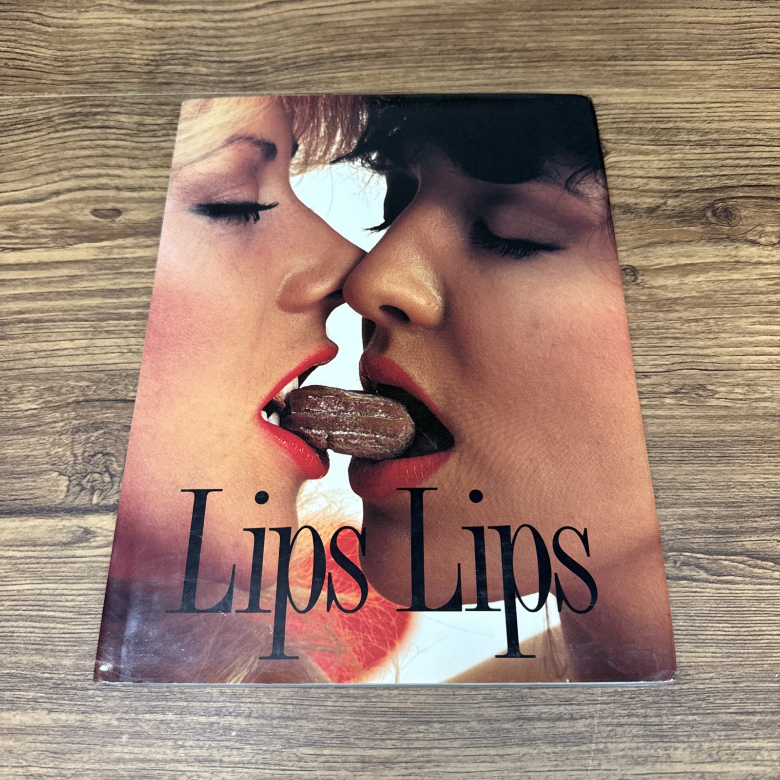 Lips Lips Erotica Photobook Import Italy 1991 Hardcover Rare