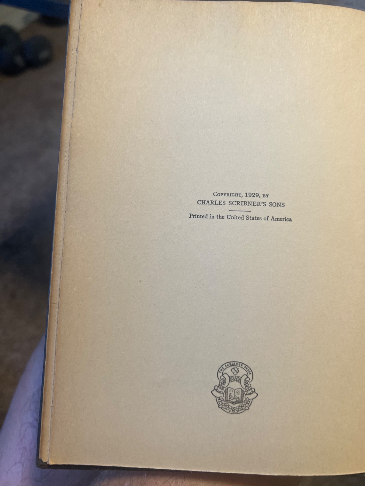 A FAREWELL TO ARMS – ERNEST HEMINGWAY – 1929 – First Edition Hard Cover