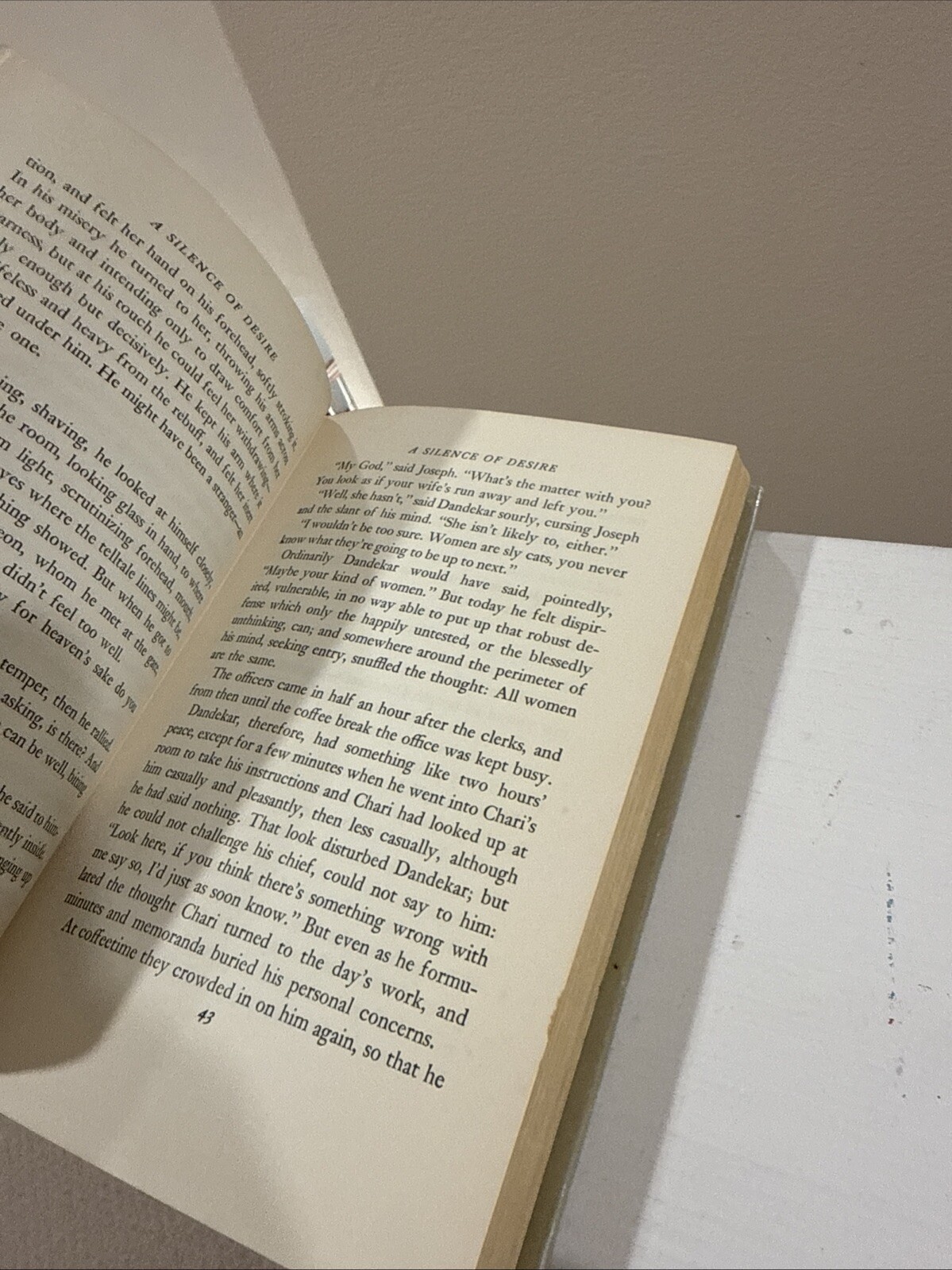 A Silence of Desire, Hardcover, 1960 Kamala Markandaya w/dust jacket Ex Library