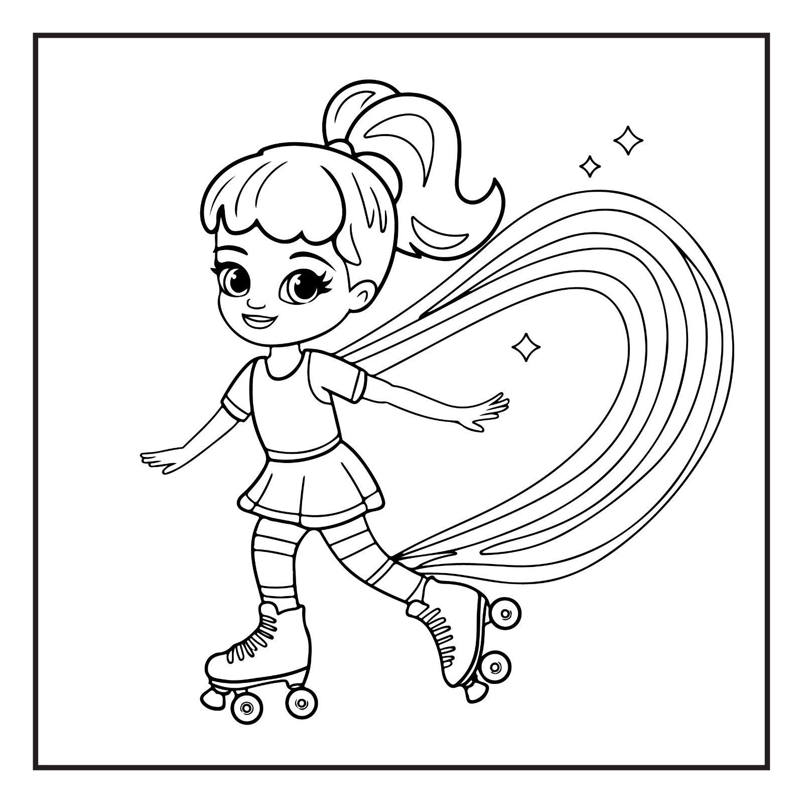 Stoner Girl Fun & Relaxing Pages | Adult & Kids Activity
