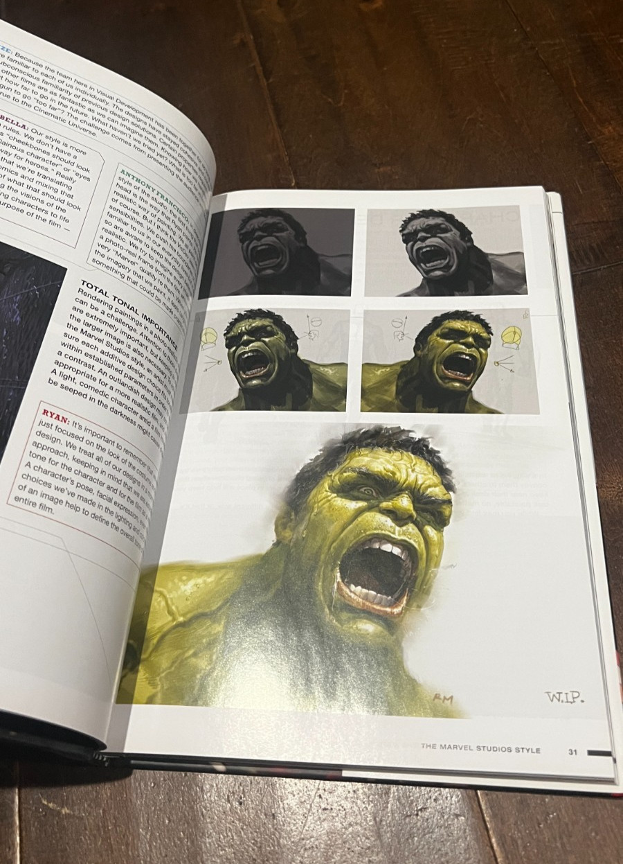 How to Paint Characters the Marvel Studios Way (1st Ed) Ryan Meinerding Book