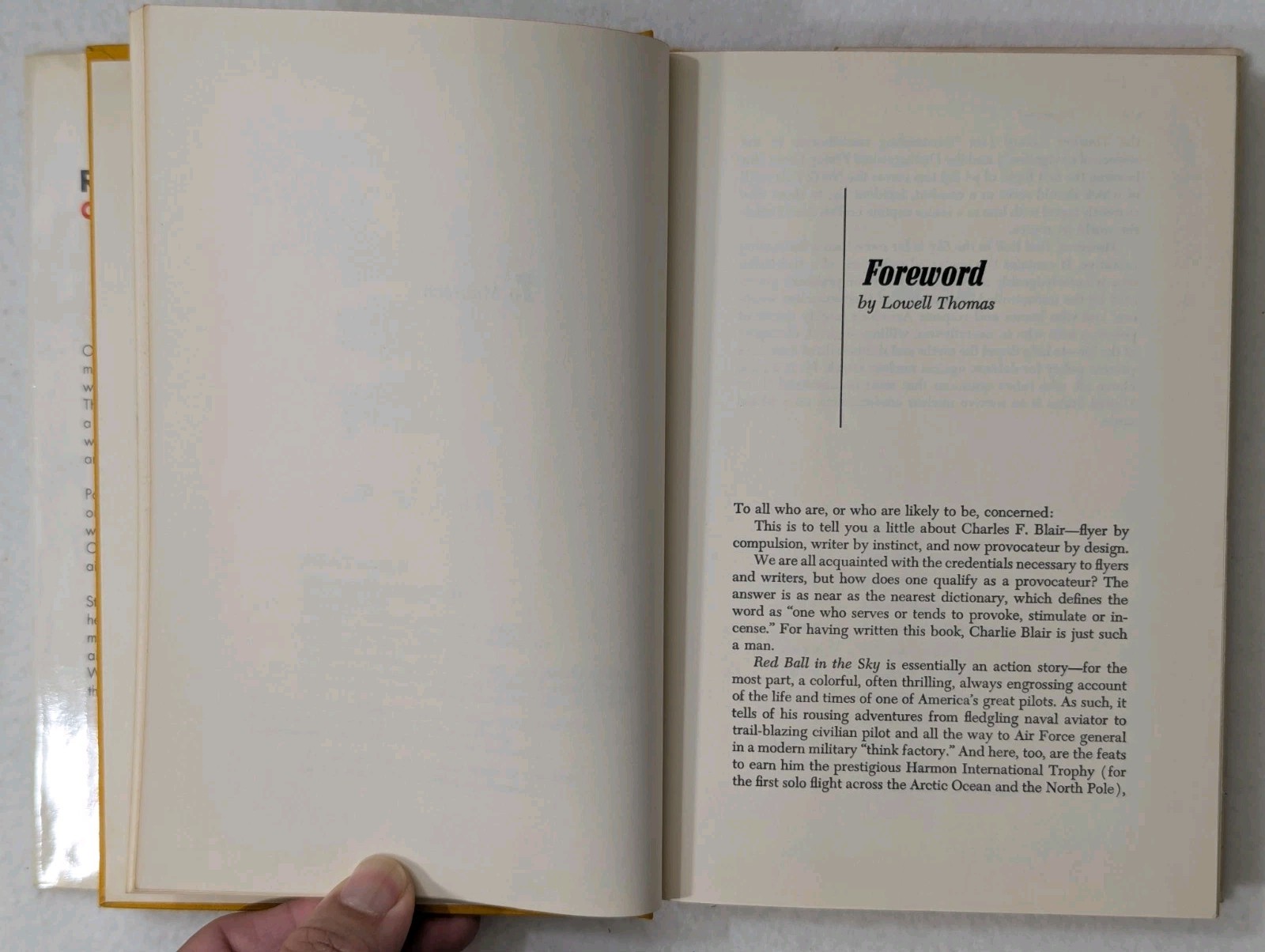 SIGNED Charles F. Blair Red Ball in the Sky 1969 2nd Print Hardcover