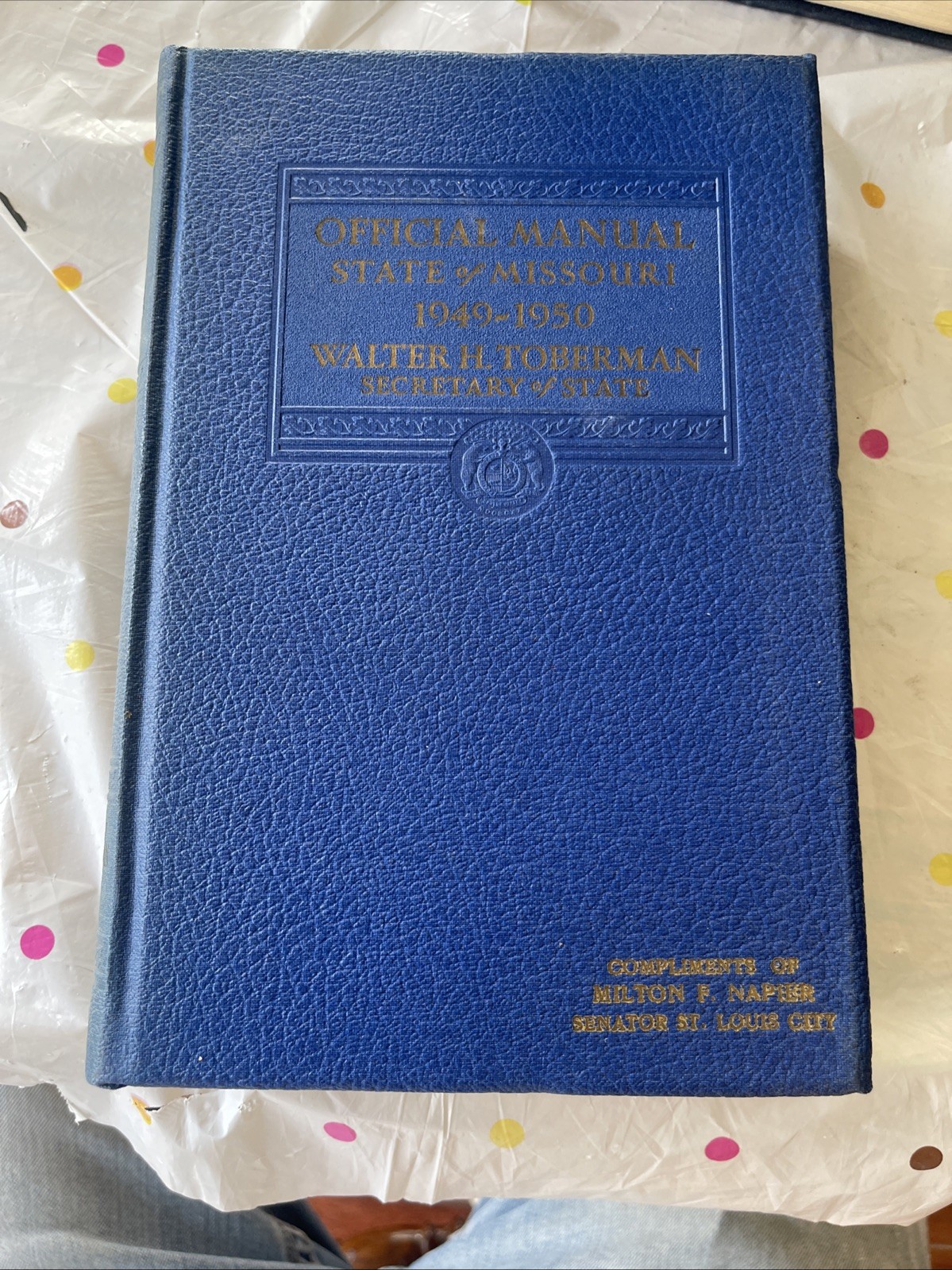 1941 – 1950 Official Manual State Missouri blue book Dwight H Brown 5 Book Lot