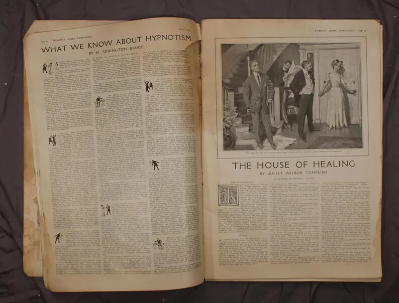 Woman’s Home Companion March 1910 11 x 16 105 pages Fair to Poor Condition
