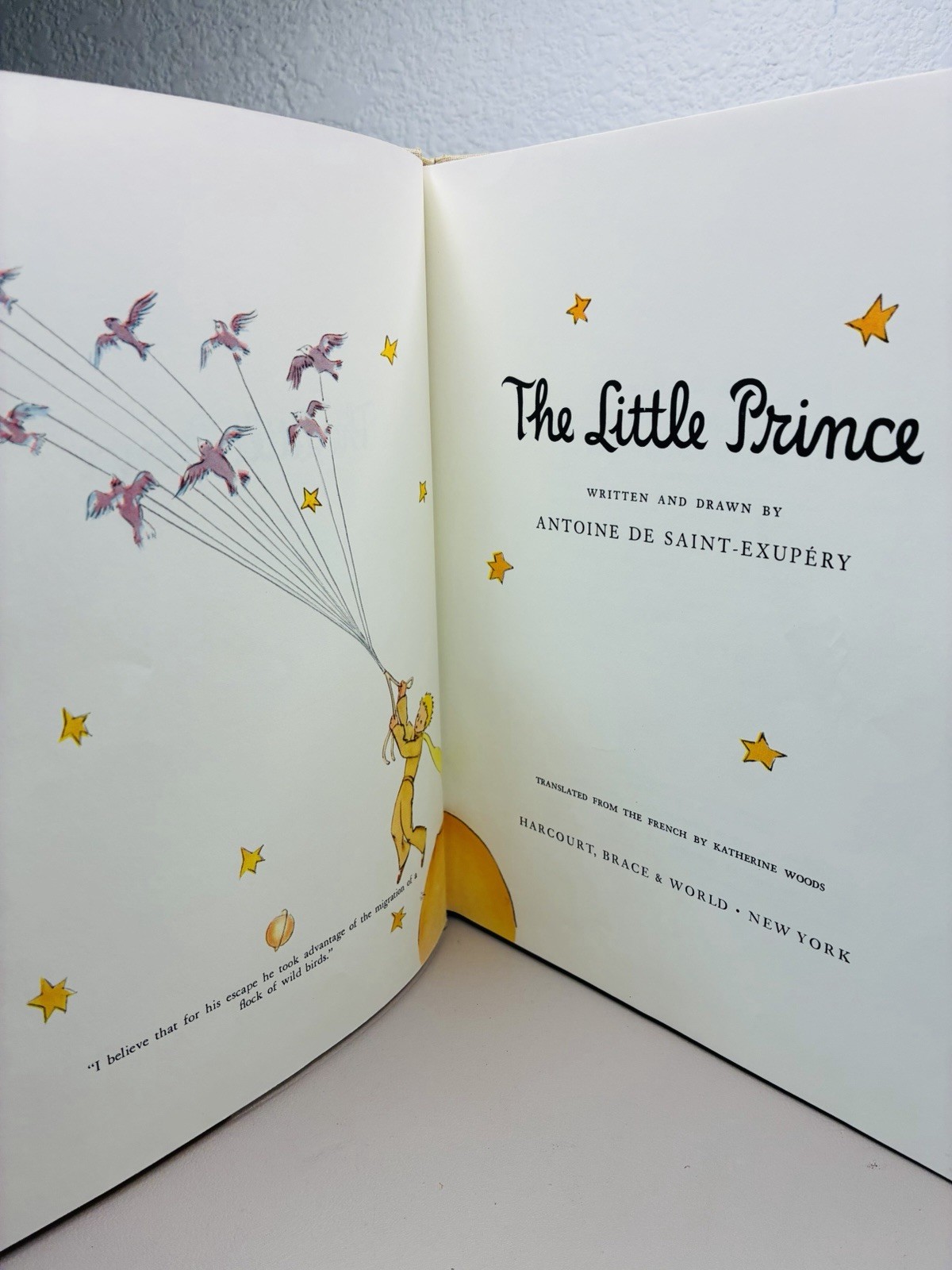 The Little Prince by Antoine de Saint-Exupéry. Copyright 1943, Dust JACKET
